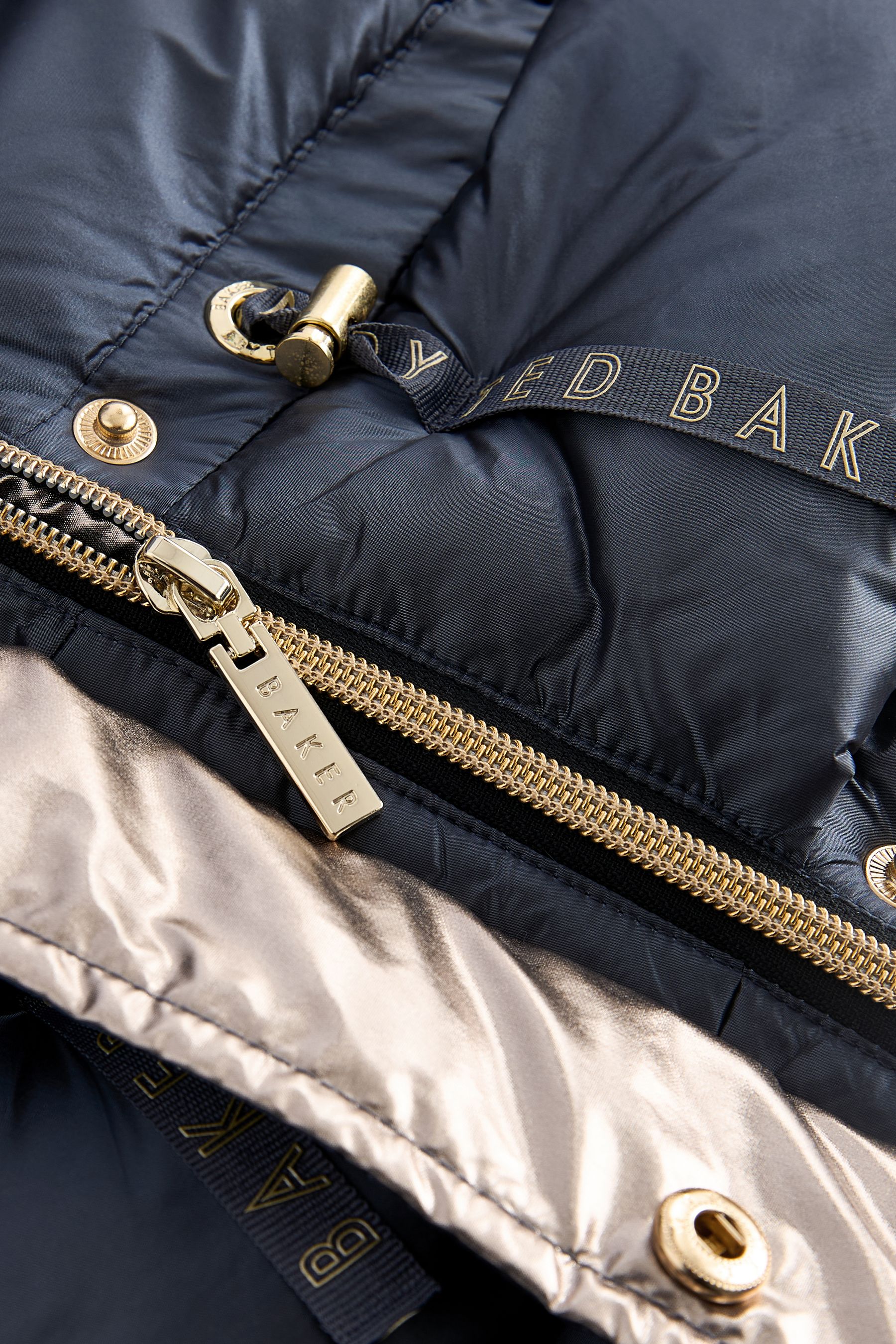 Navy Baker by Ted Baker Navy Pearl Shower Resistant Padded Coat