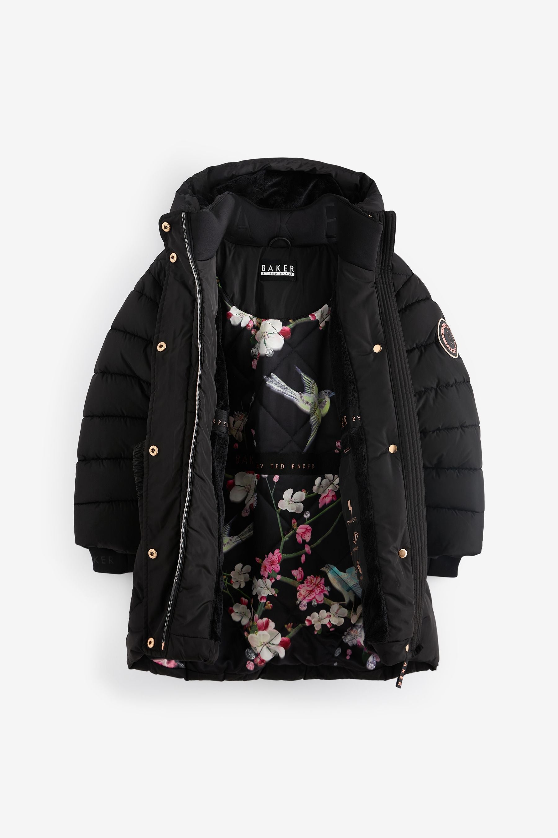 Baker by Ted Baker Black Mid Length Coat