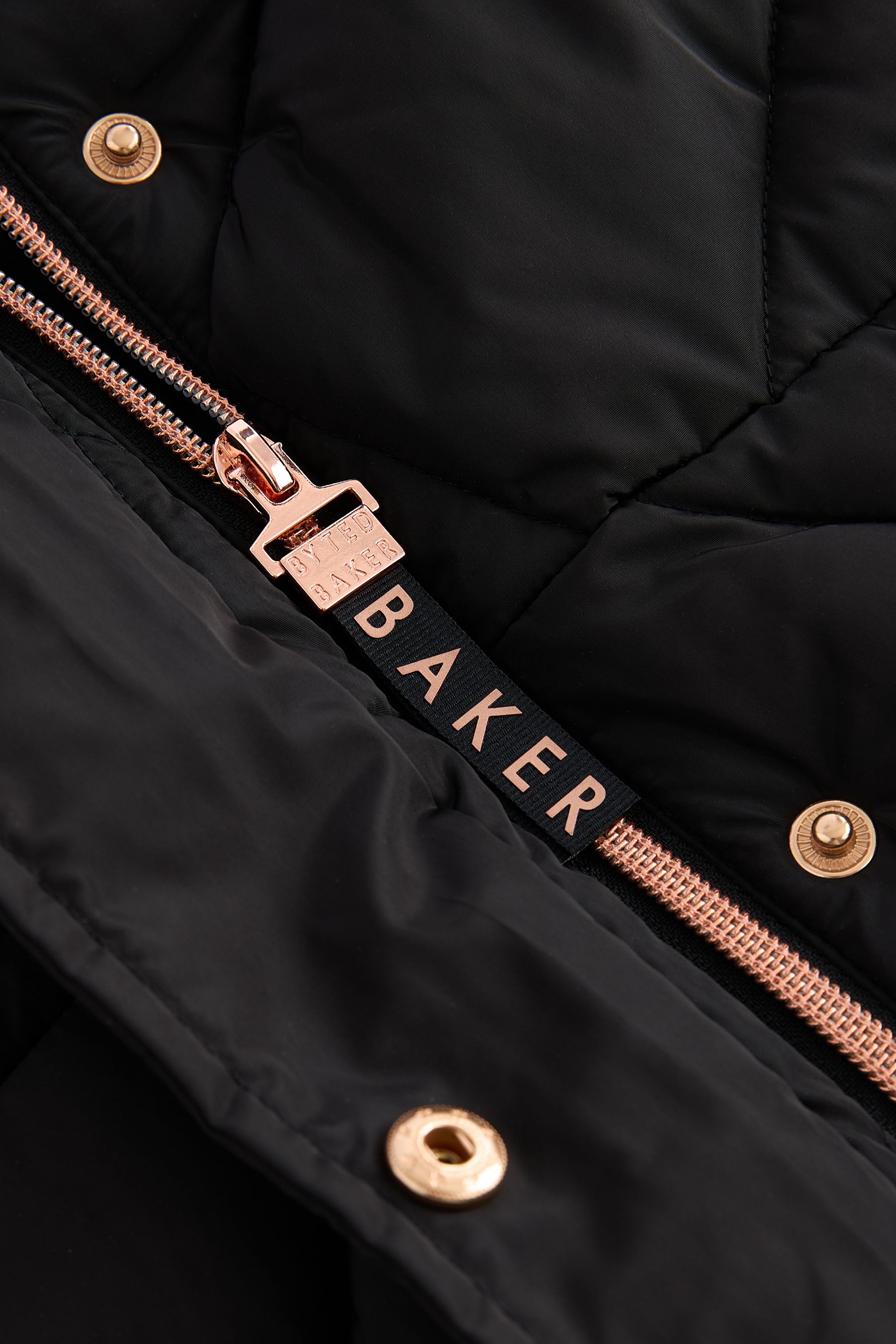 Baker by Ted Baker Black Mid Length Coat