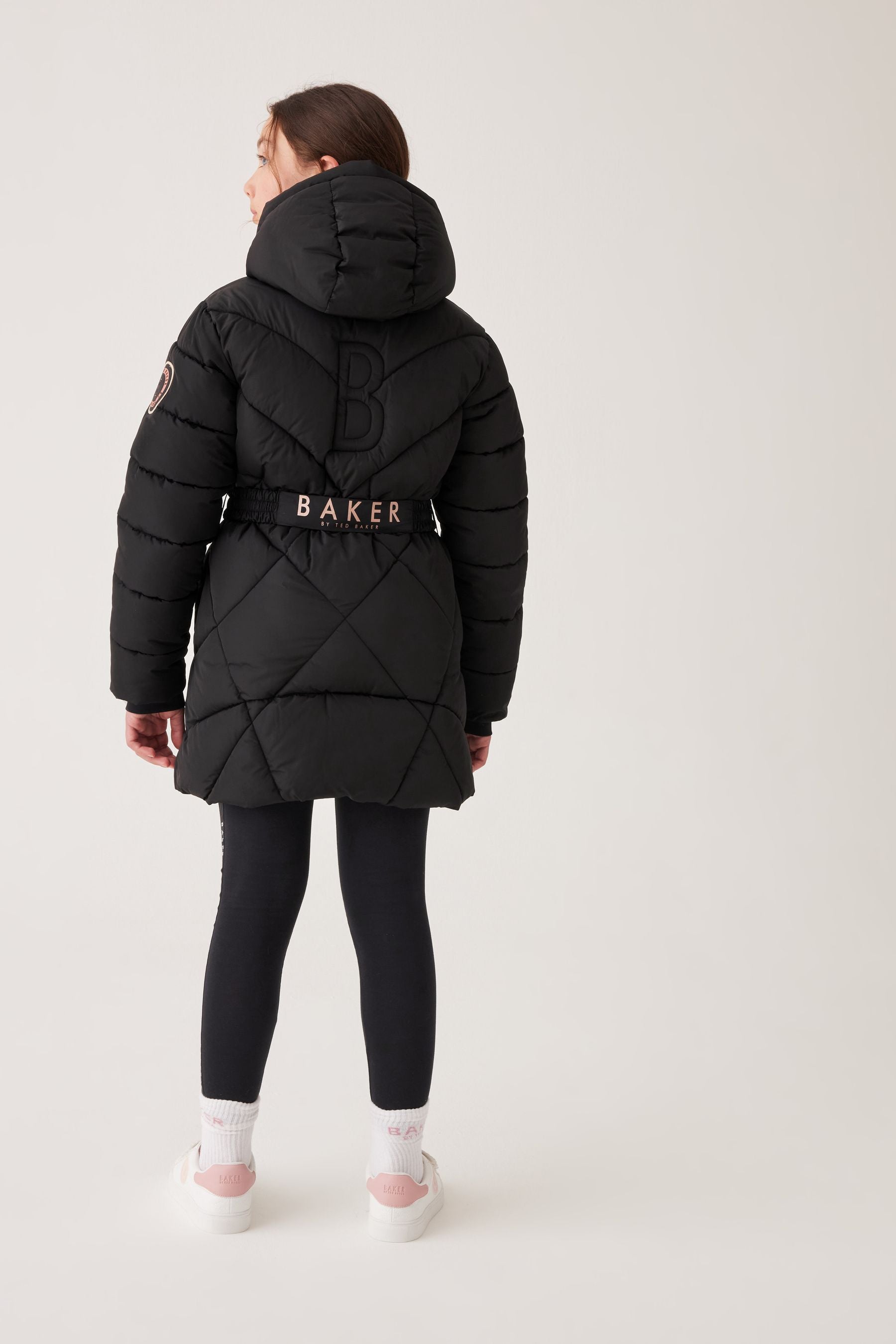 Baker by Ted Baker Black Mid Length Coat