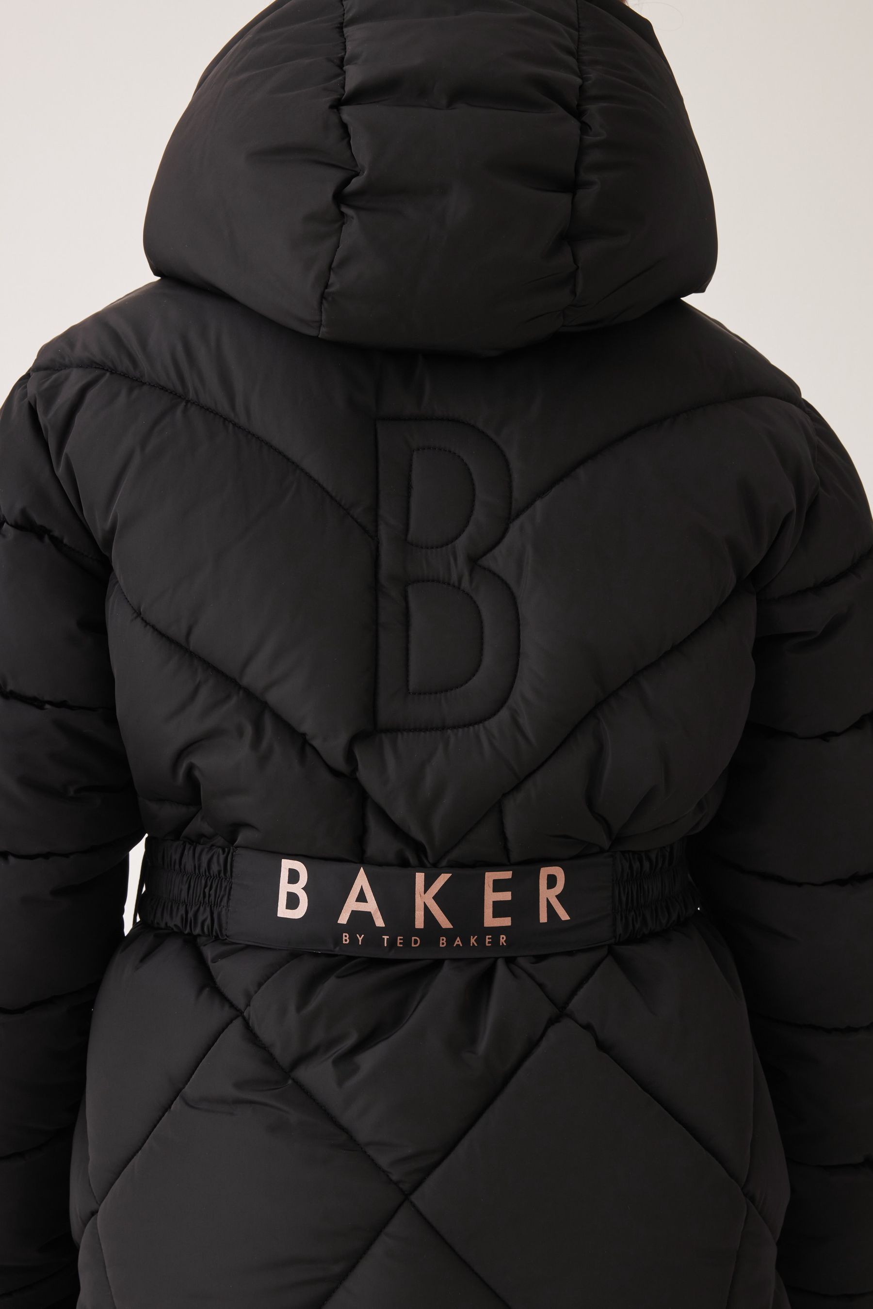 Baker by Ted Baker Black Mid Length Coat