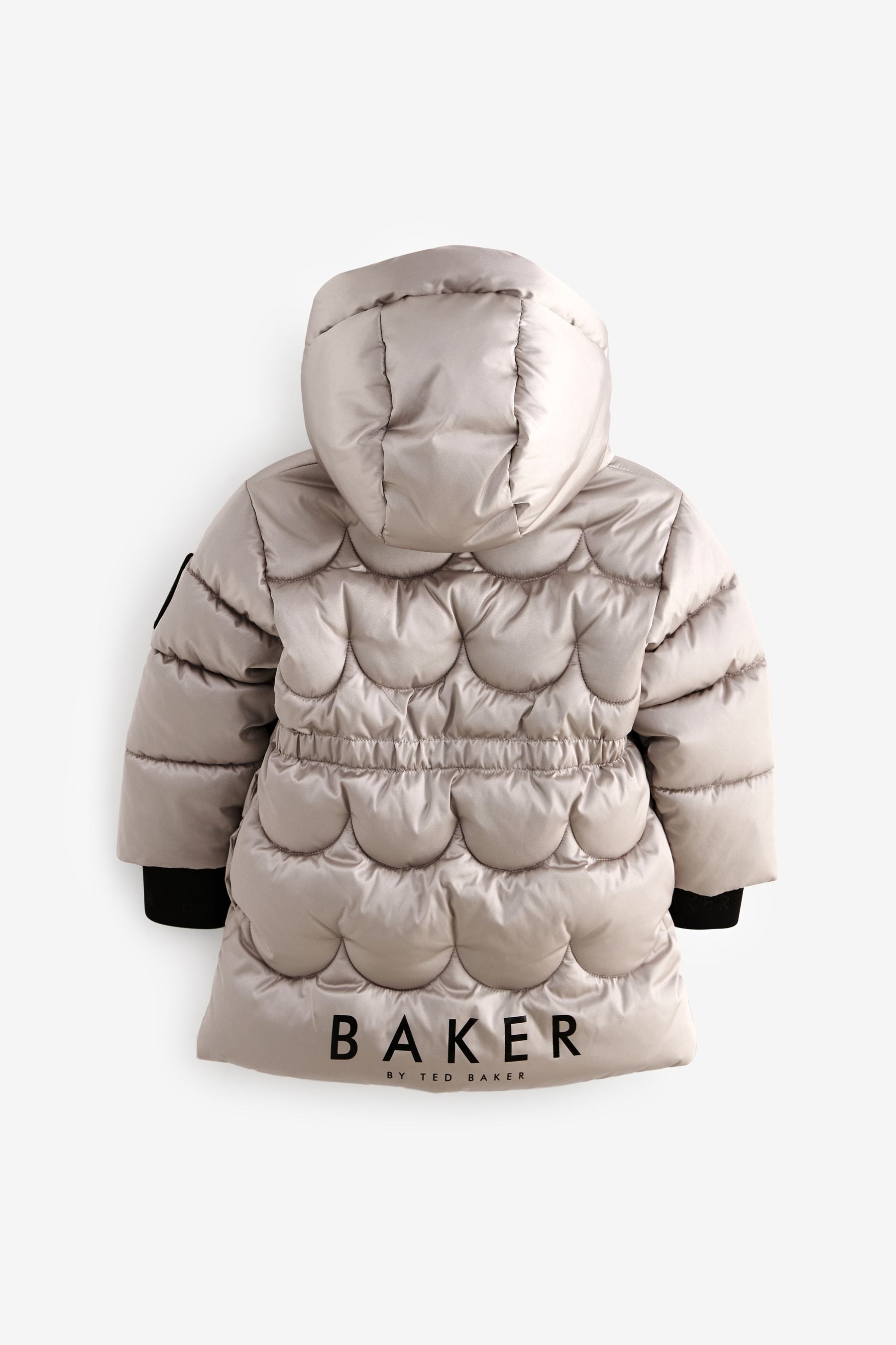 Baker by Ted Baker Oyster Shower Resistant Scallop Padded Coat