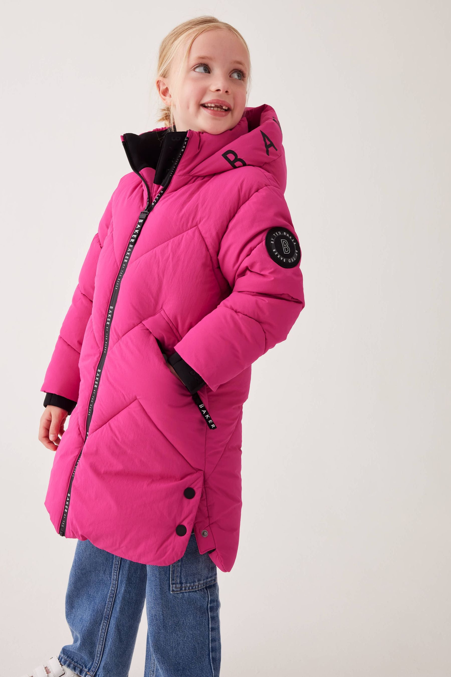 Baker by Ted Baker Shower Resistant Long Padded Coat