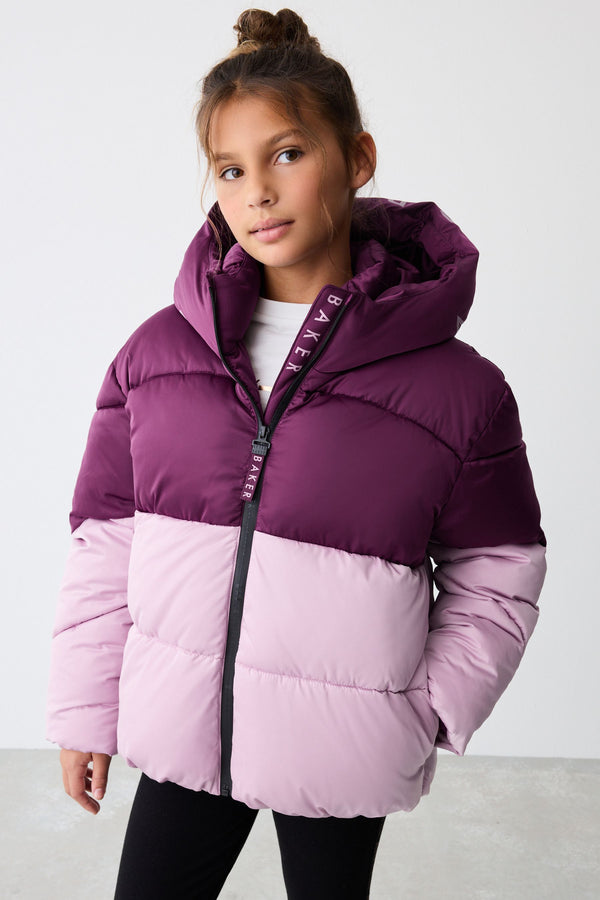 Multi Baker by Ted Baker Multi Shower Resistant Colour Block Padded Coat