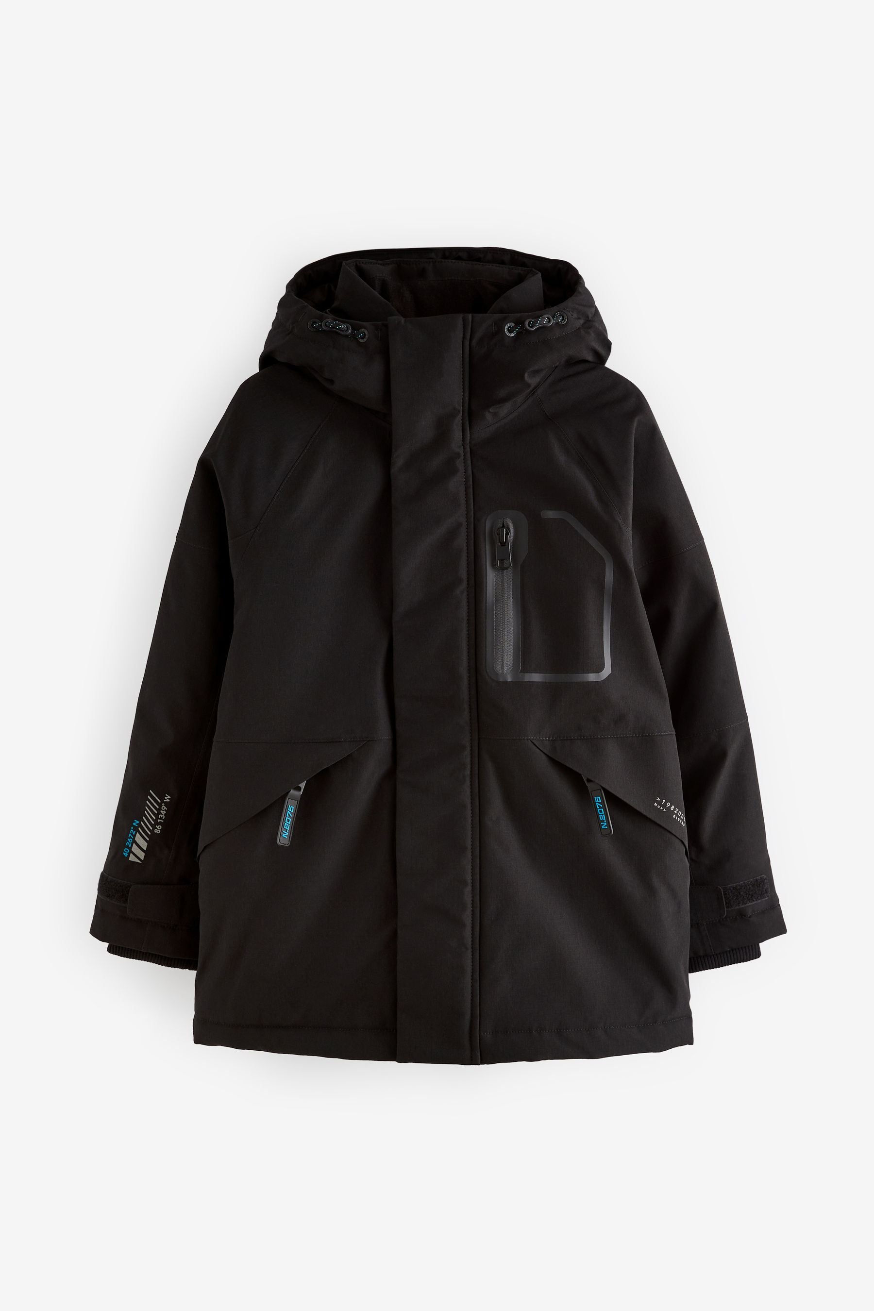 Black Heavyweight Waterproof Jacket (3-16yrs)