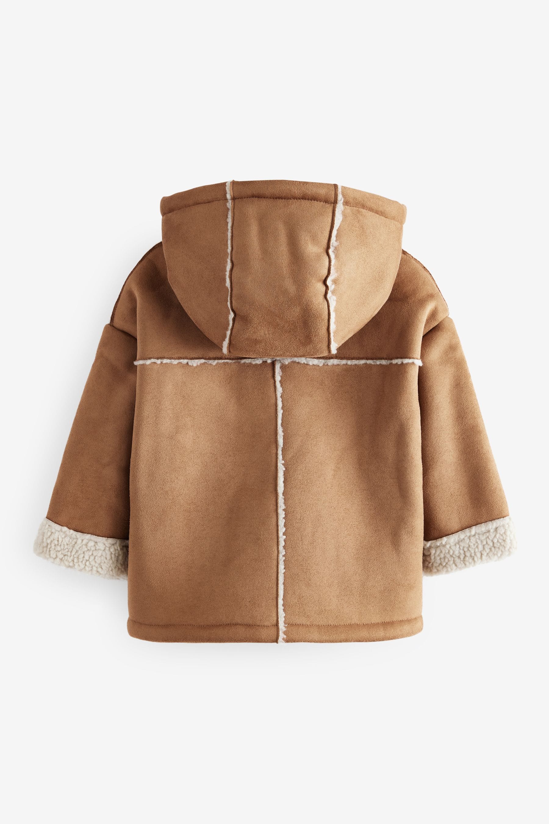 Tan Brown Shearling Coat (3mths-7yrs)