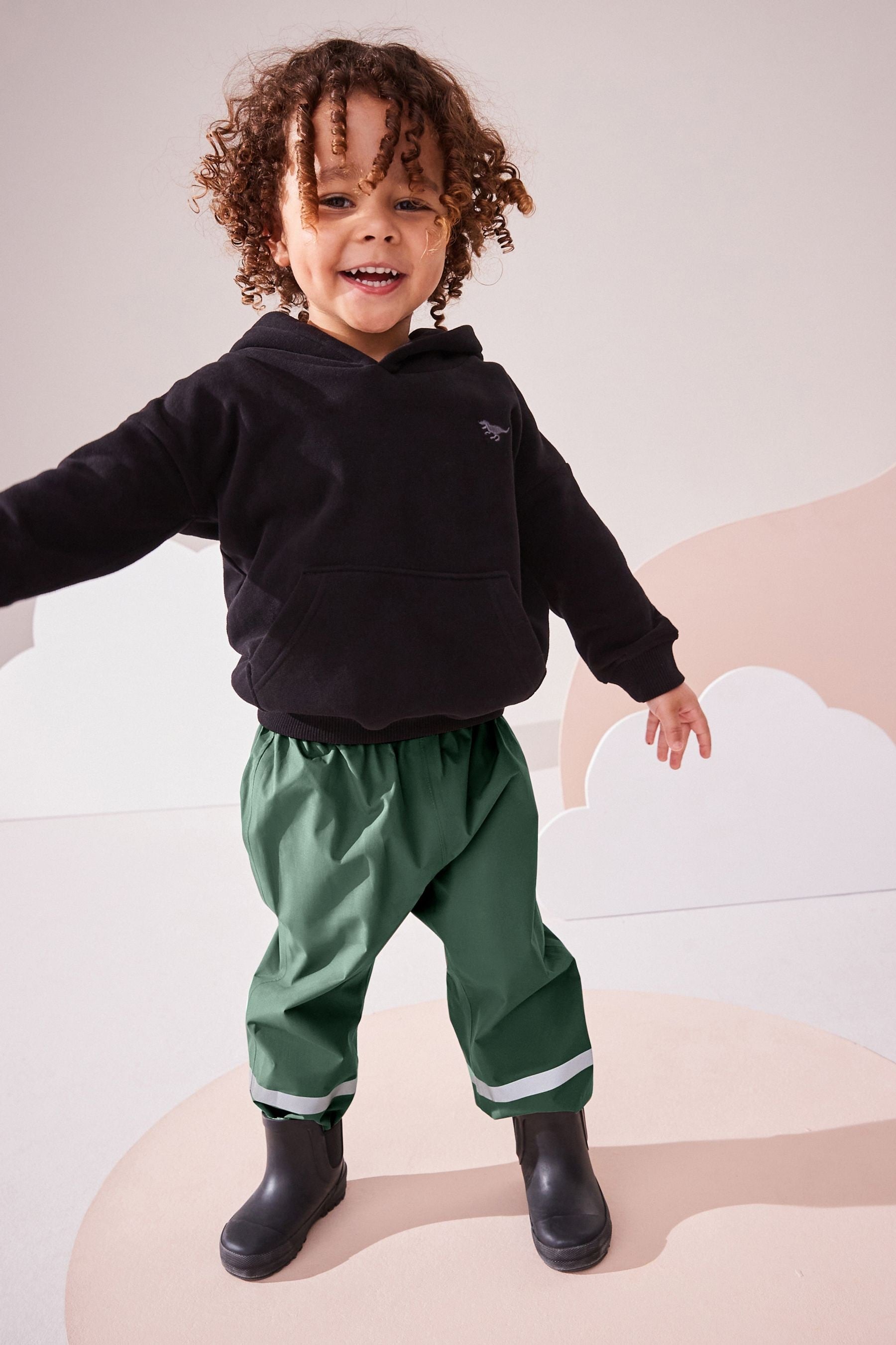 Khaki Green Waterproof Trousers (9mths-10yrs)