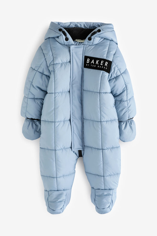 Baker by Ted Baker Light Blue Shower Resistant Snowsuit