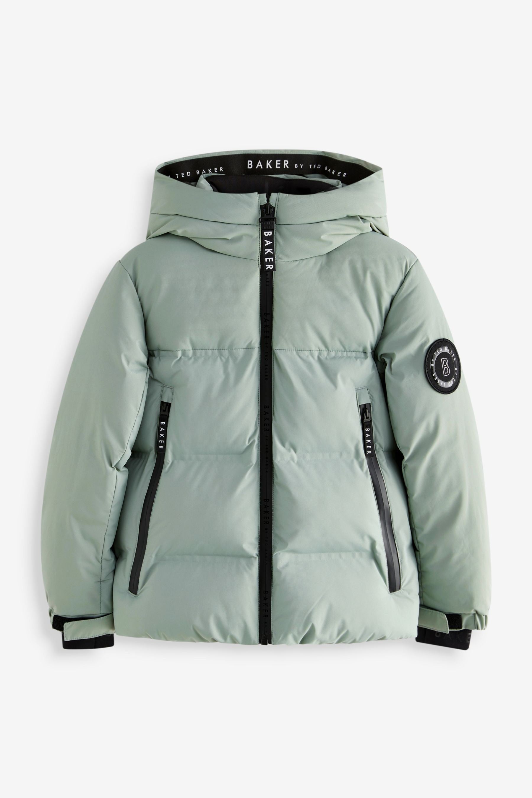 Baker by Ted Baker Green Shower Resistant Heatseal Coat