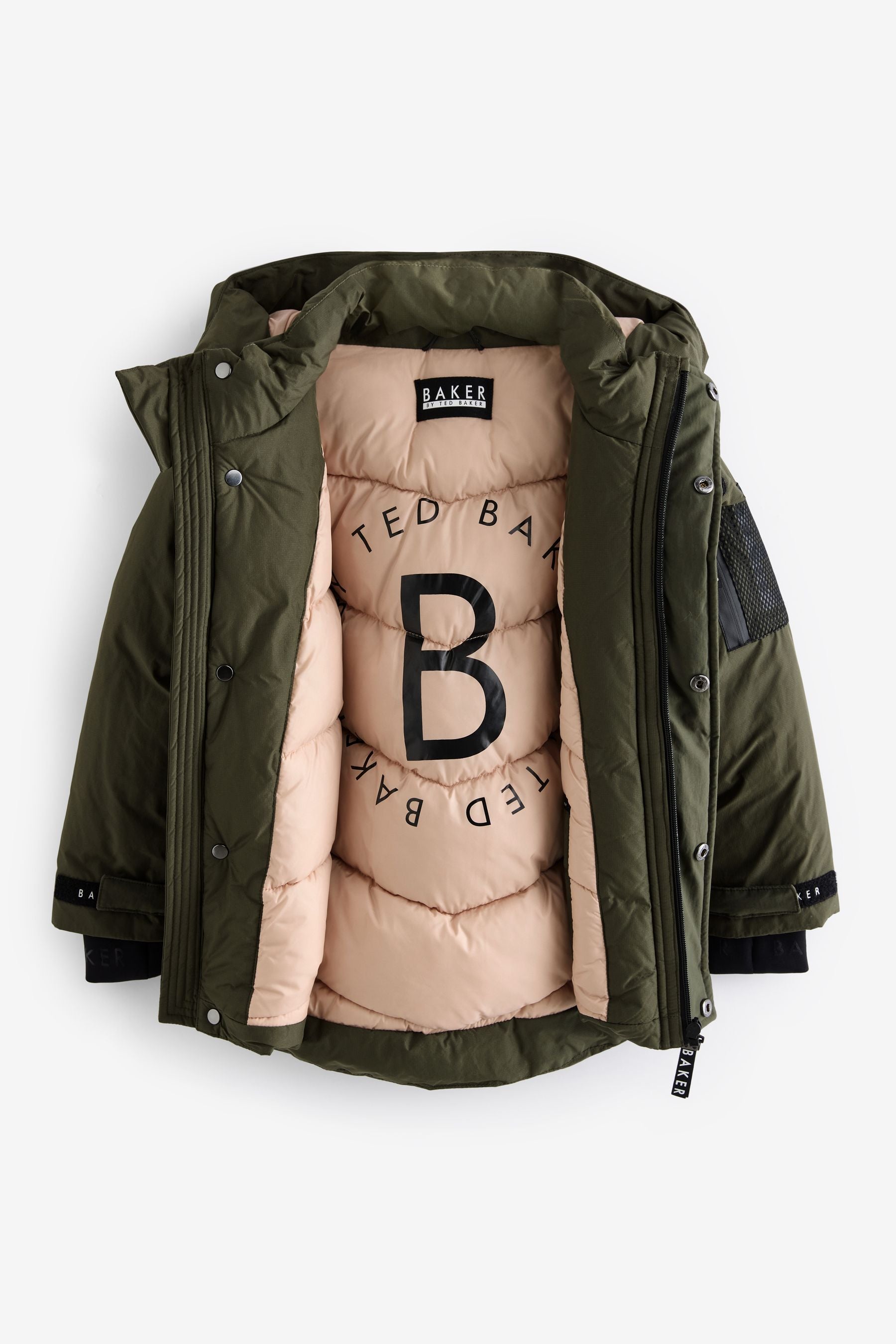 Baker by Ted Baker Khaki Green Shower Resistant Parka