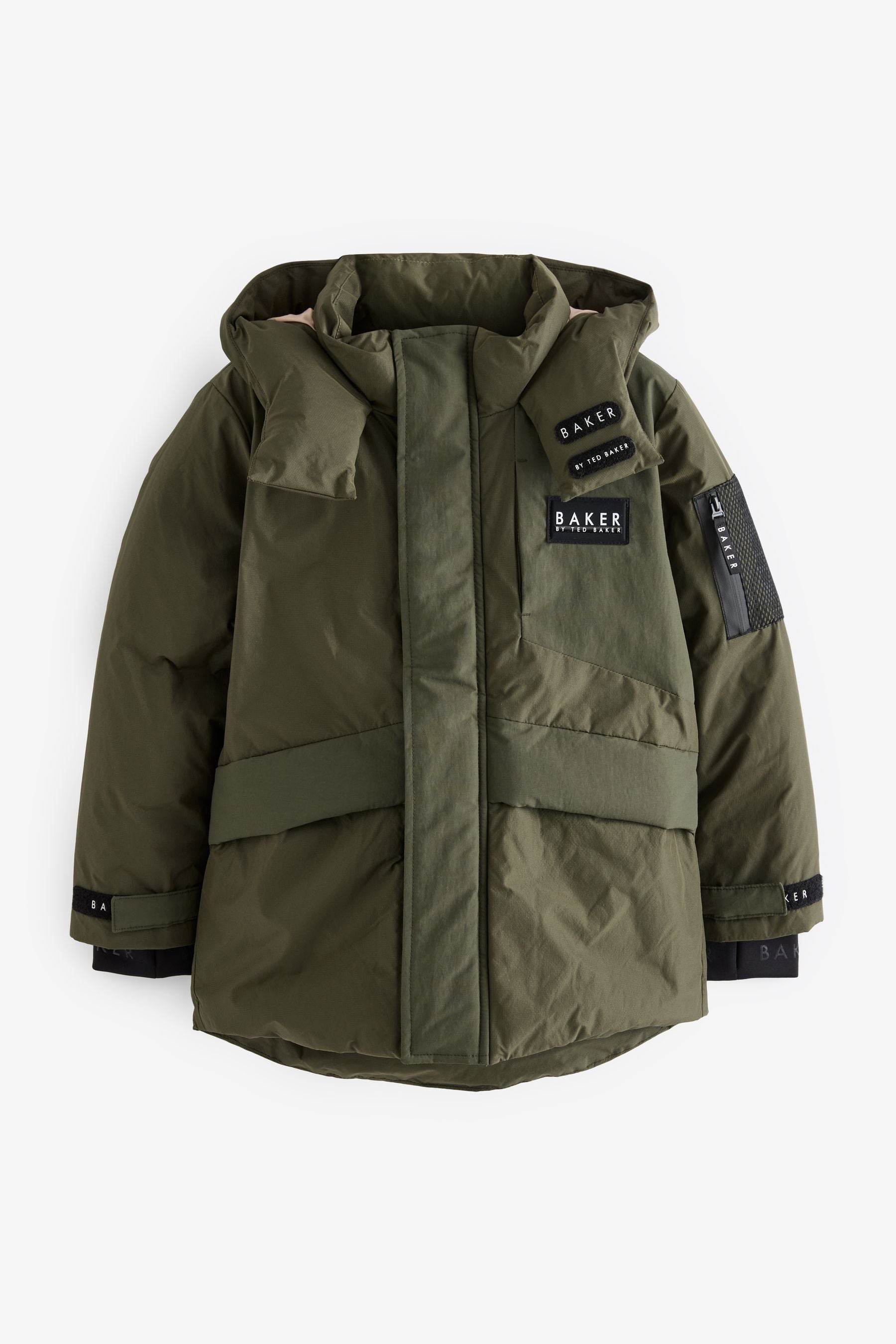 Baker by Ted Baker Khaki Green Shower Resistant Parka