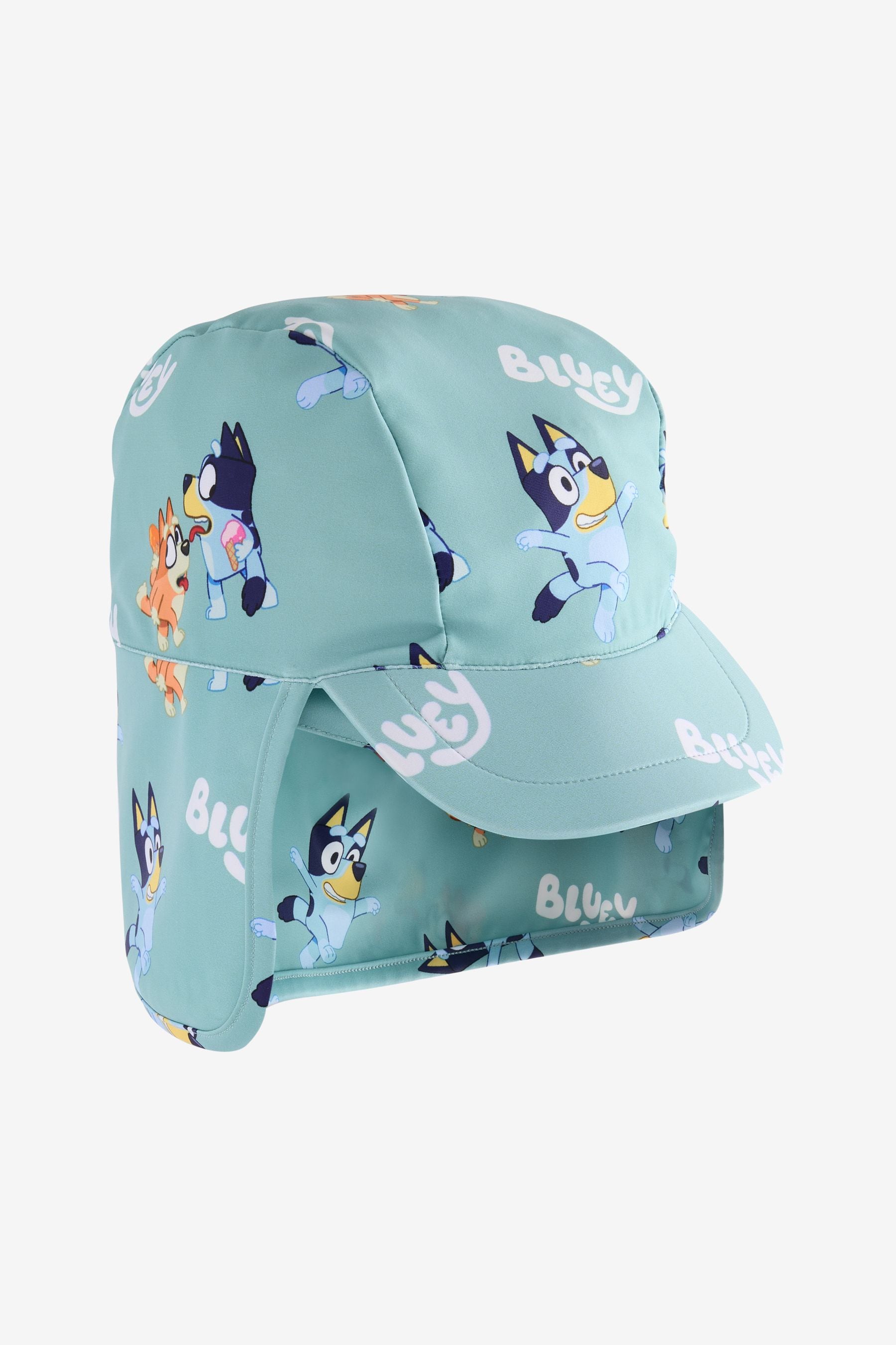 Blue Bluey Swim Legionnaire Hat (3mths-10yrs)