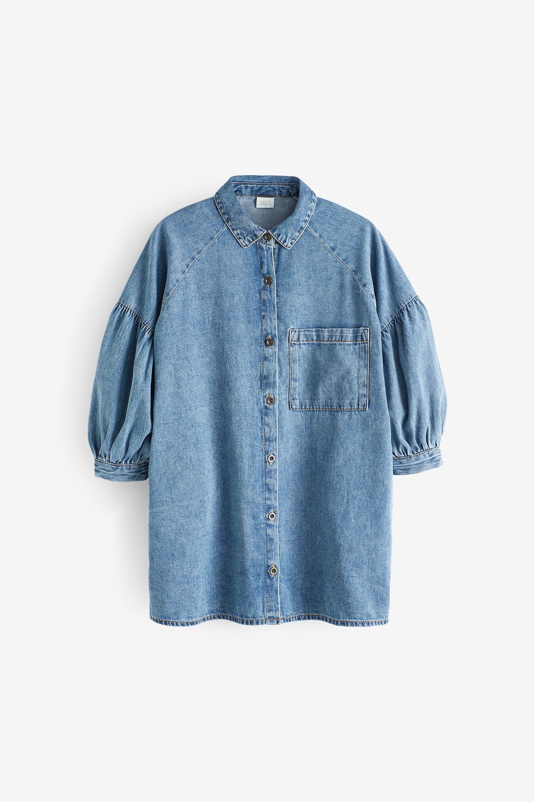 Blue Denim Shirt Dress (3-16yrs)