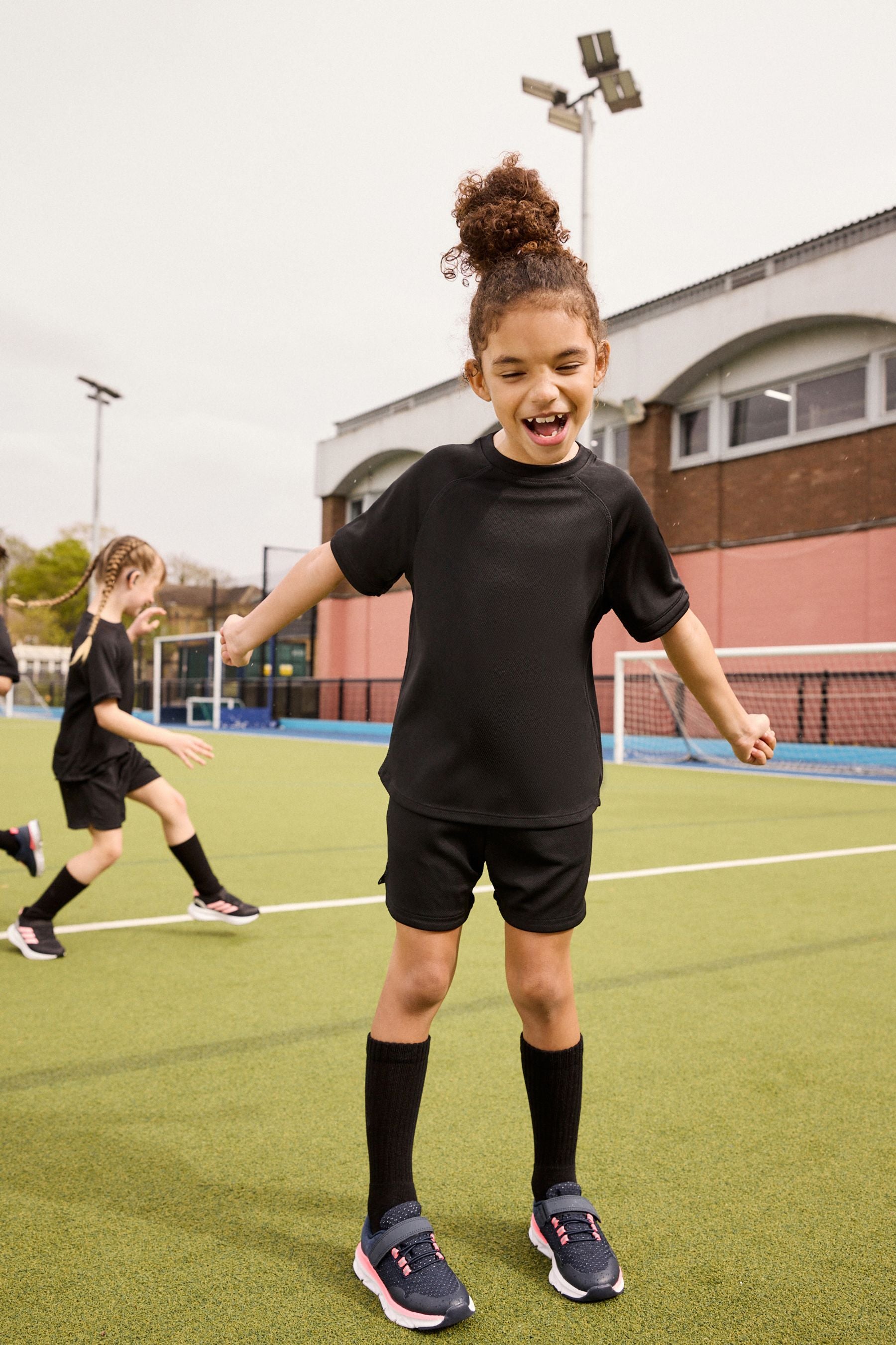 Black Sports T-Shirt (3-16yrs)