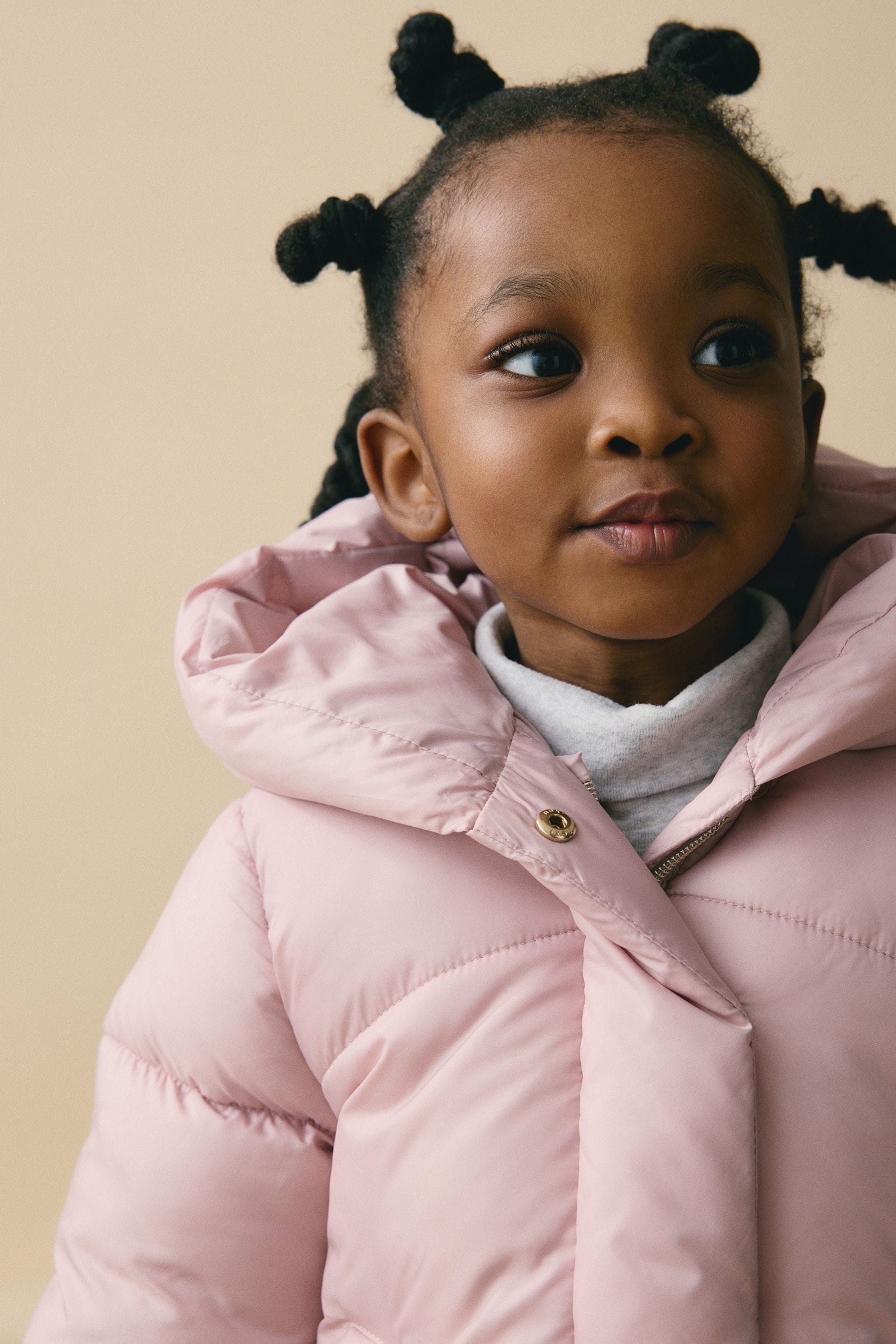 Pink Shower Resistant Faux Fur Lined Hooded Padded Coat (3mths-7yrs)