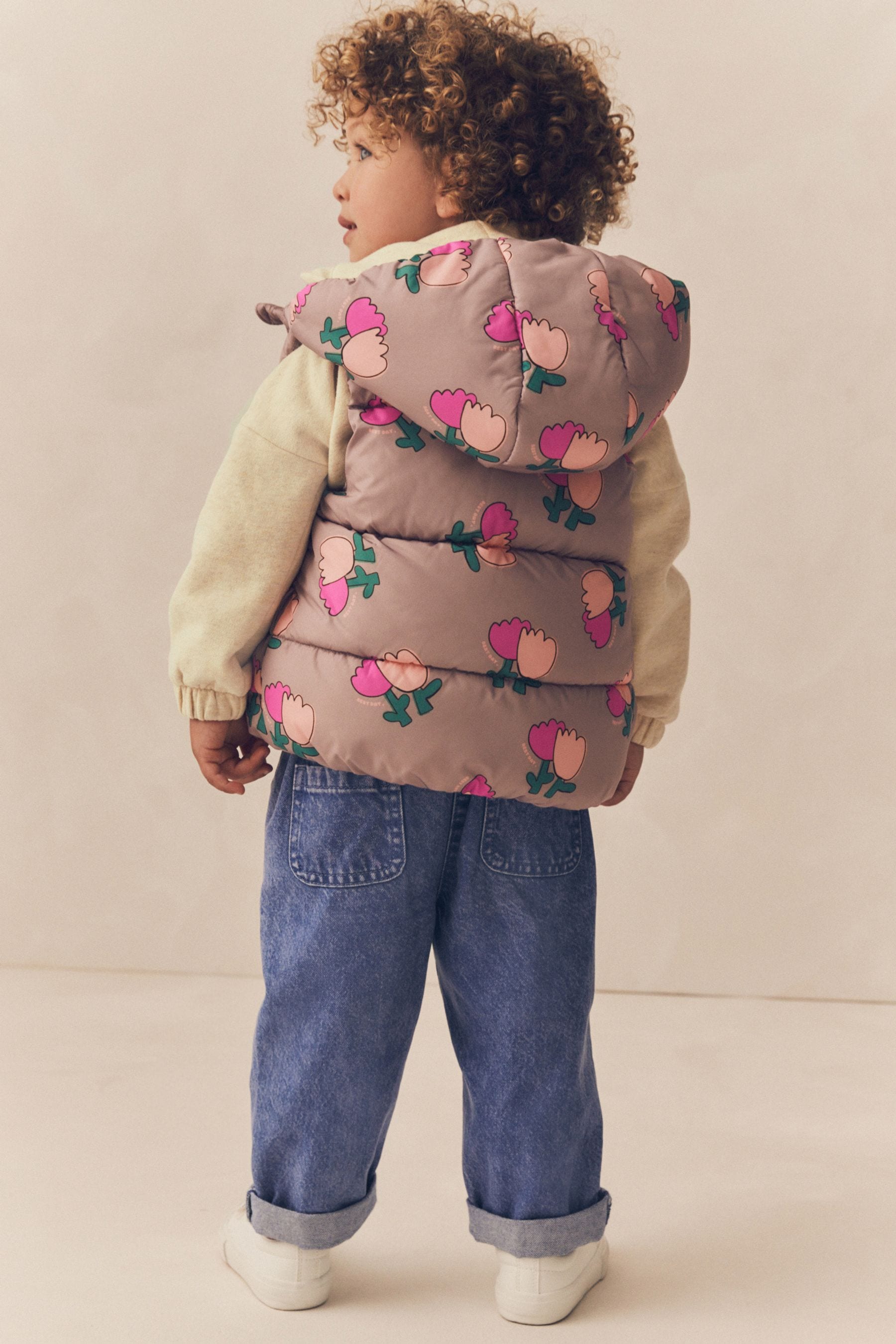 Multi Abstract Print Gilet (3mths-7yrs)