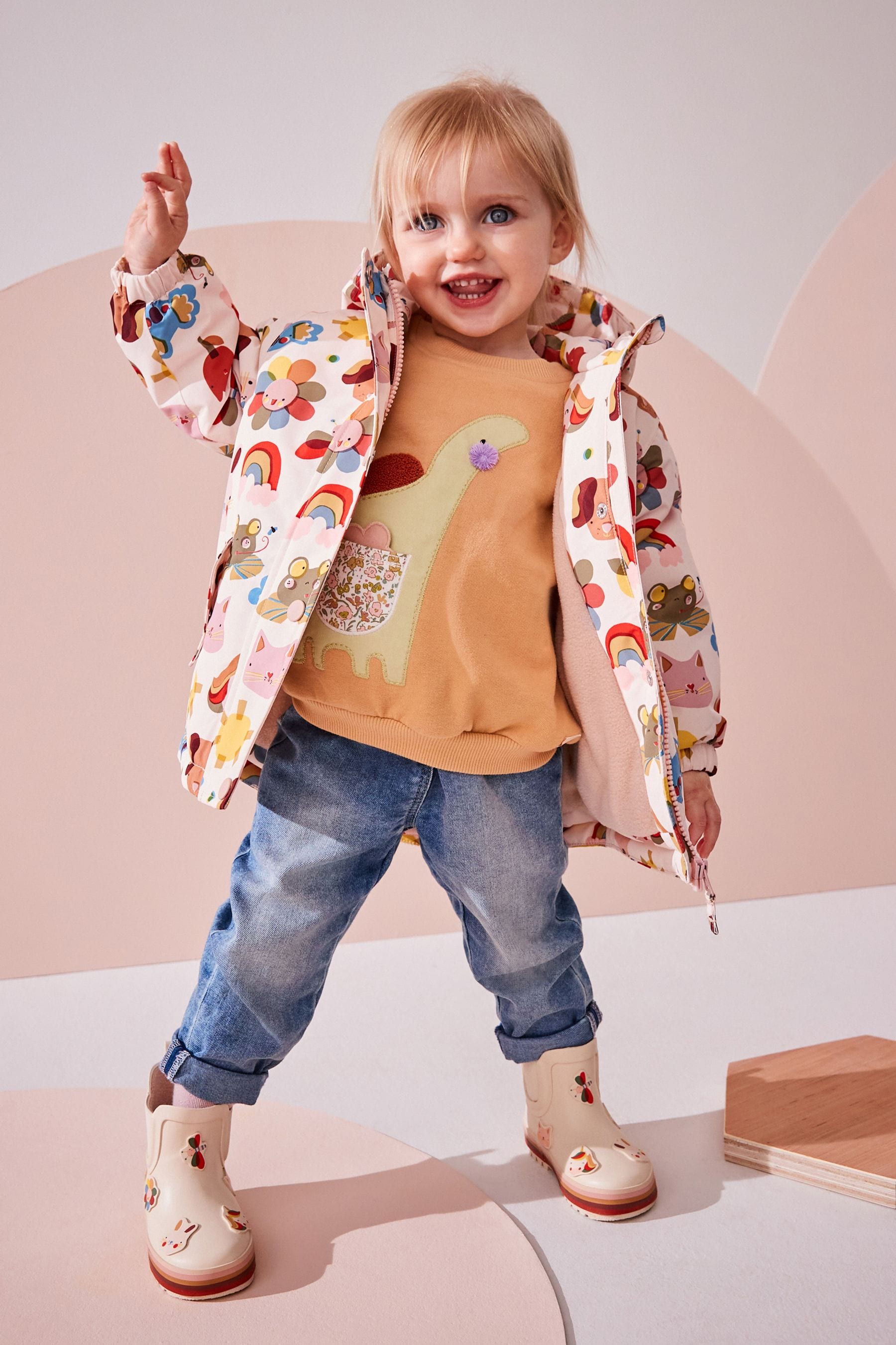 Multi Waterproof Colourblock Jacket (3mths-7yrs)