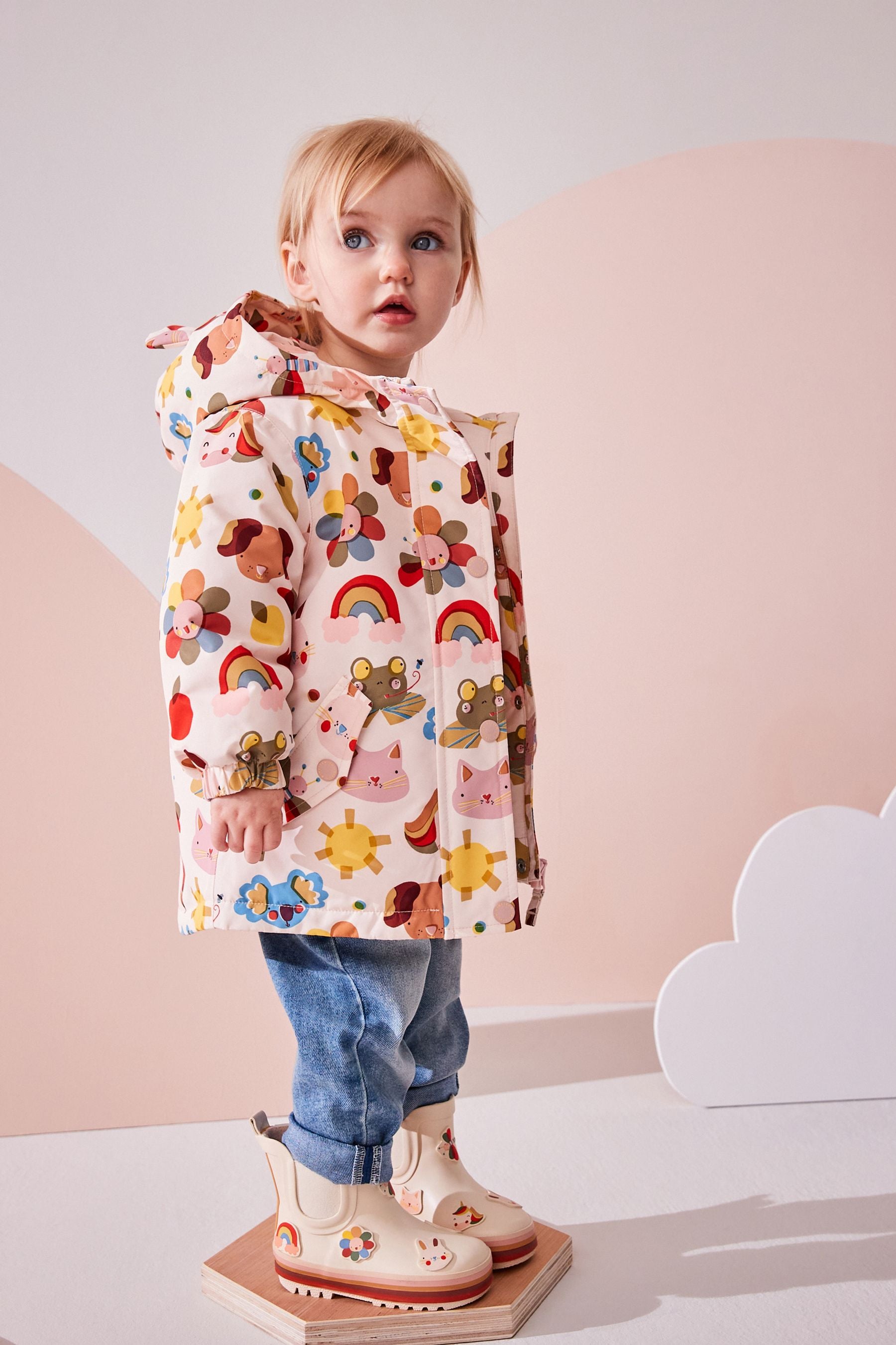 Multi Waterproof Colourblock Jacket (3mths-7yrs)