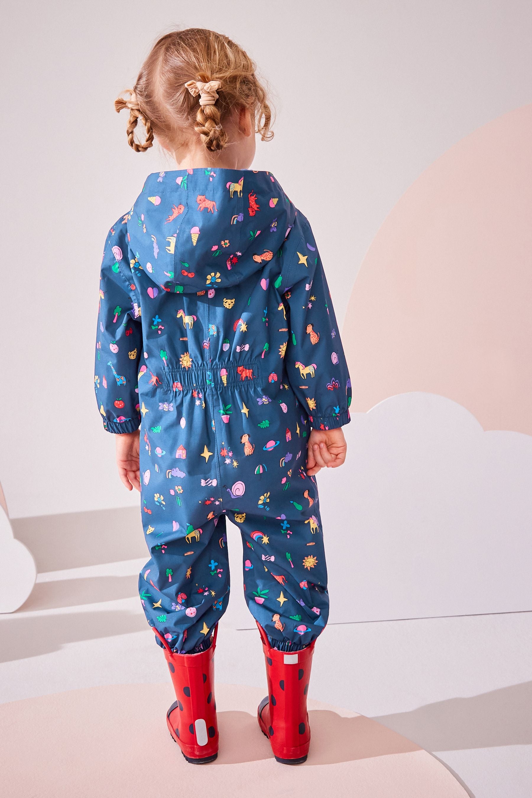 Navy Waterproof Puddlesuit (3mths-7yrs)