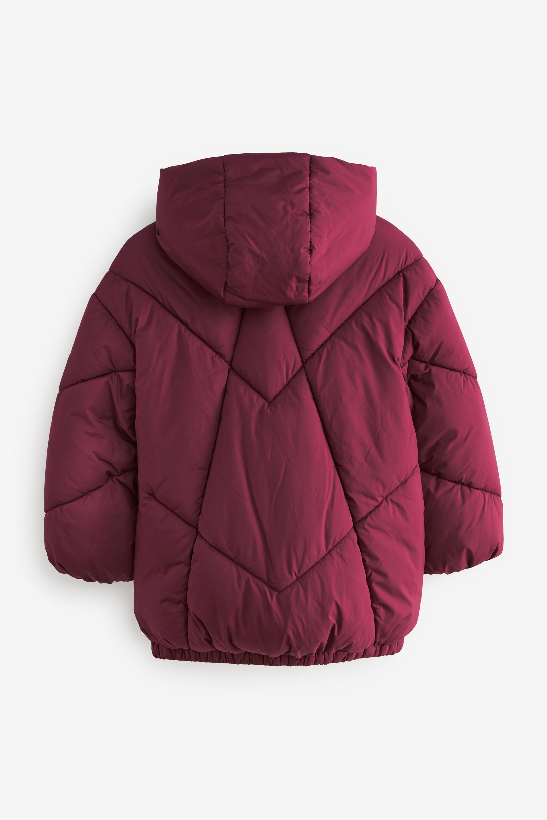 Burgundy Red Shower Resistant Padded Coat (3-16yrs)