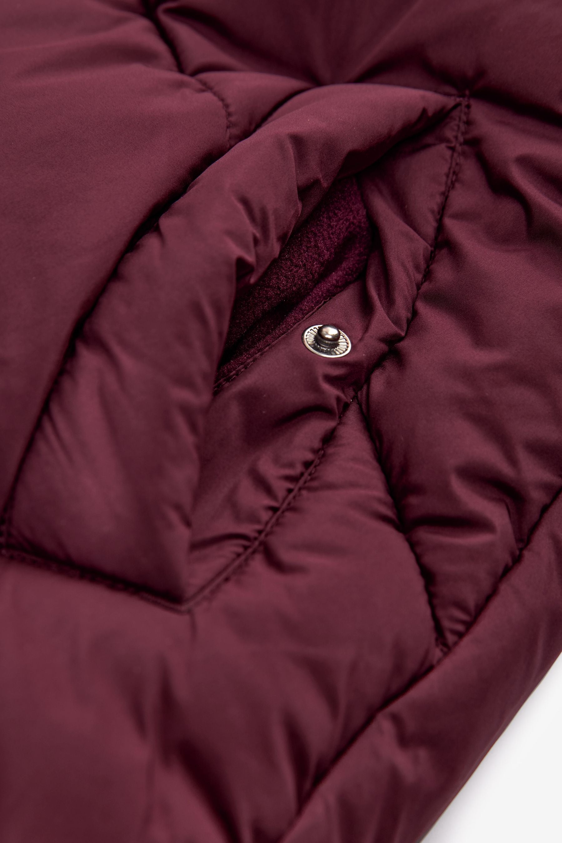 Burgundy Red Shower Resistant Padded Coat (3-16yrs)