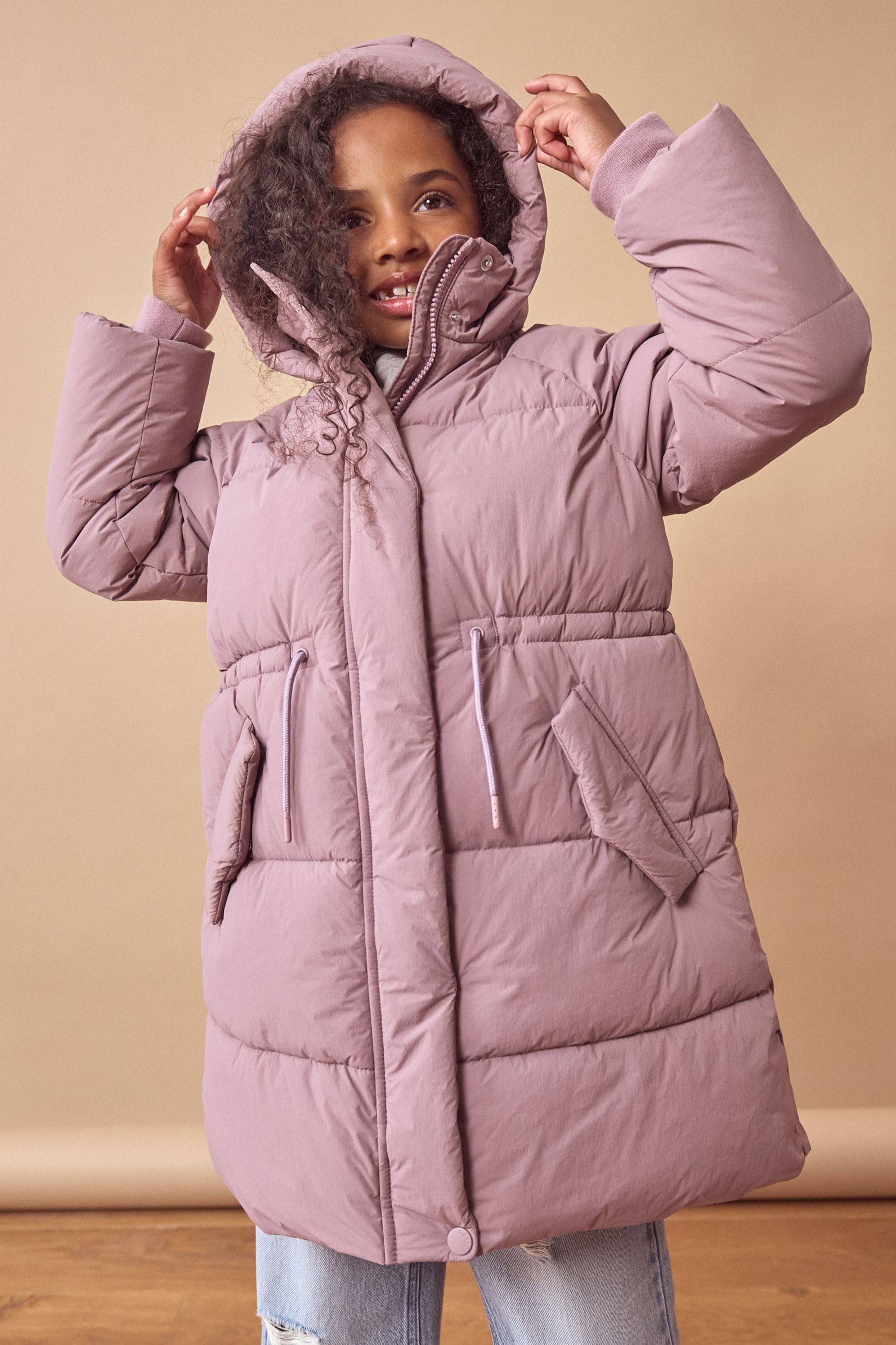 Purple Shower Resistant Utility Padded Coat (3-16yrs)