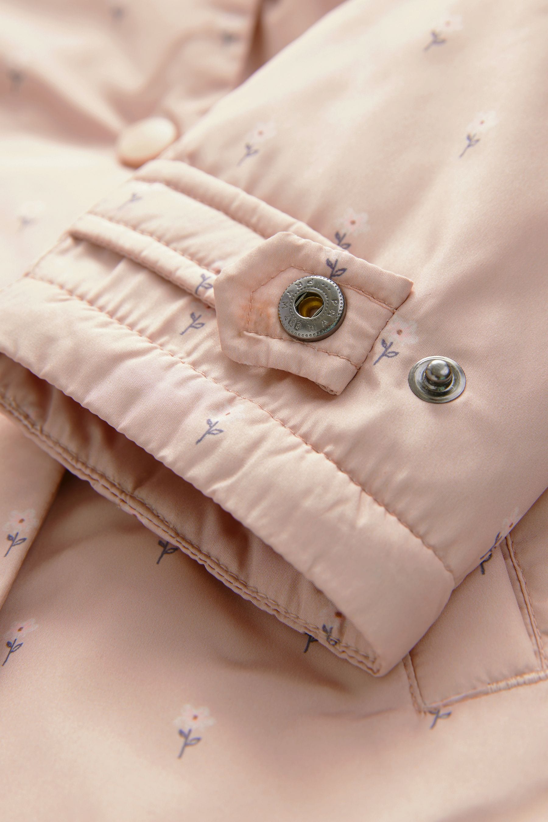 Pink Shower Resistant Frill Collar Coat (3mths-7yrs)