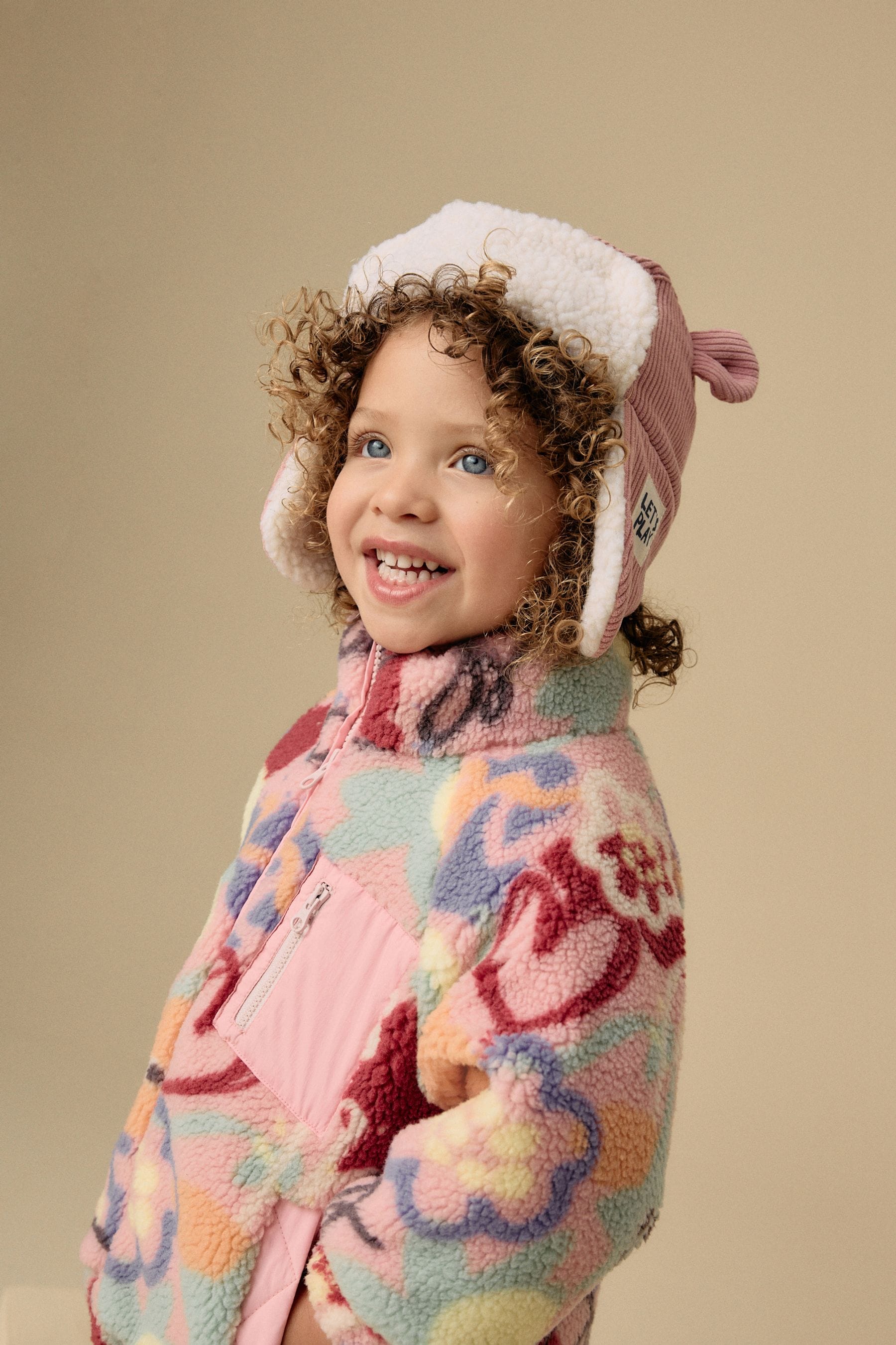 Multi Character Borg Fleece Zip Through Coat (3mths-7yrs)