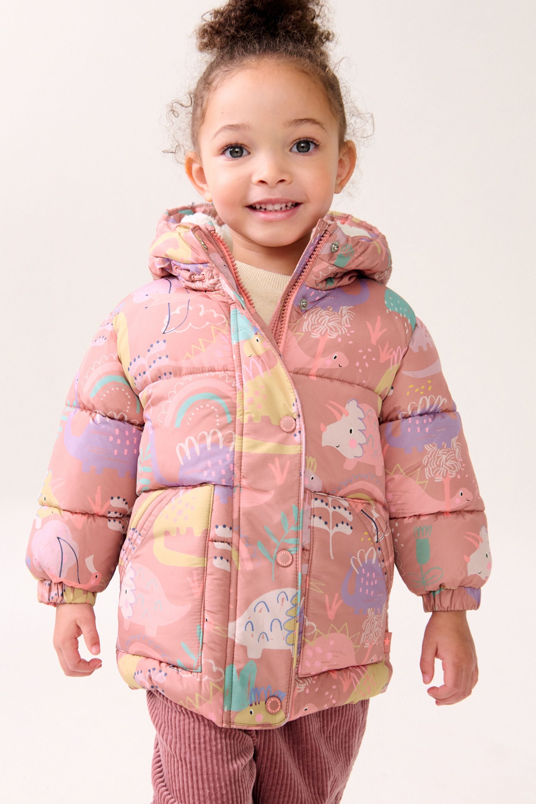 Pink Shower Resistant Padded Coat (3mths-7yrs)