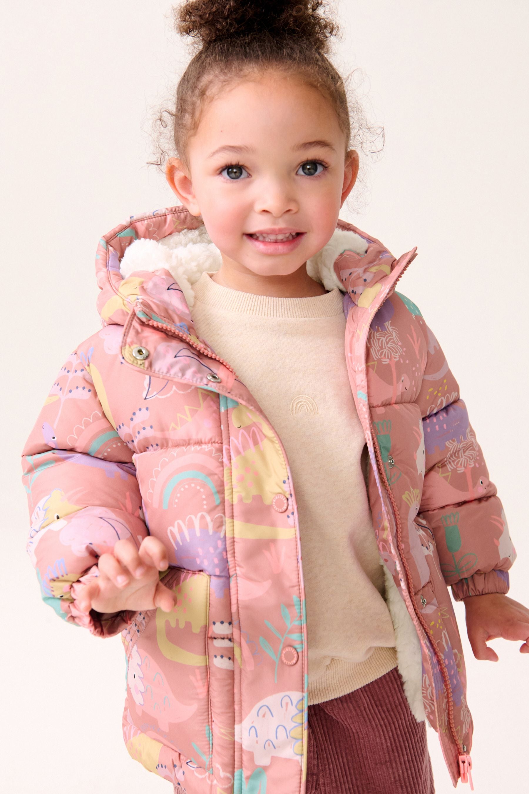 Pink Shower Resistant Padded Coat (3mths-7yrs)