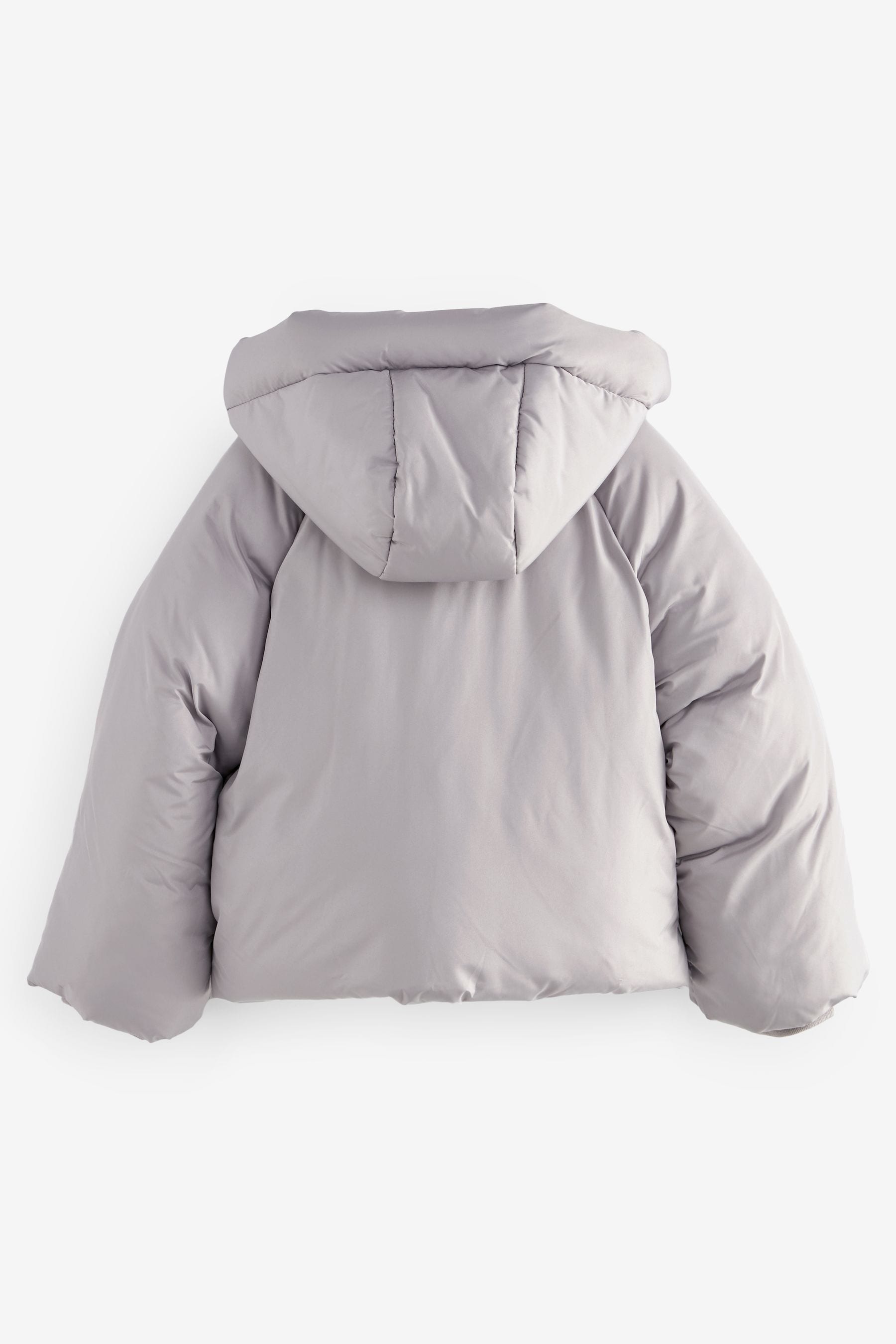 Silver Shower Resistant Crop Padded Coat (2-16yrs)