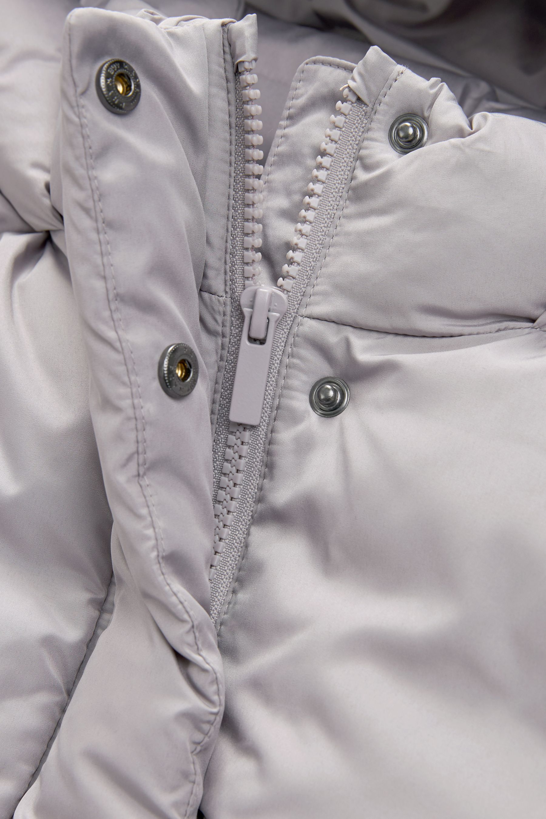 Silver Shower Resistant Crop Padded Coat (2-16yrs)