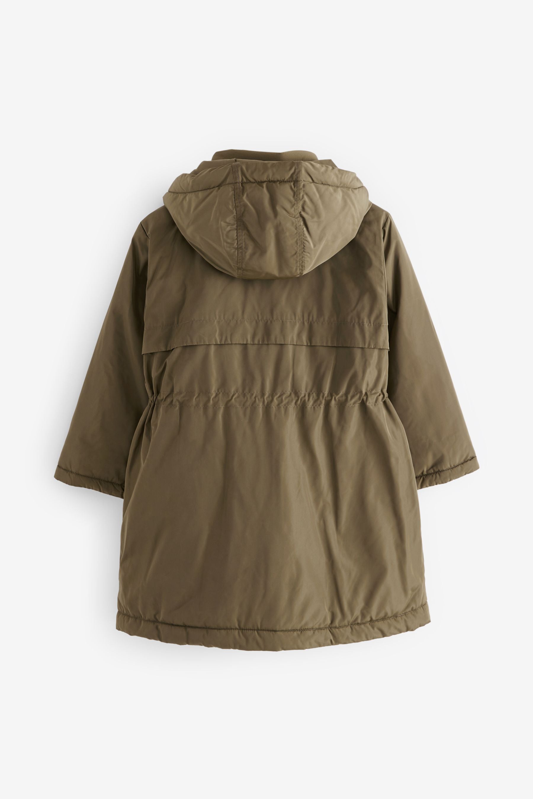 Khaki Green Shower Resistant Double Layer Parka (3-16yrs)