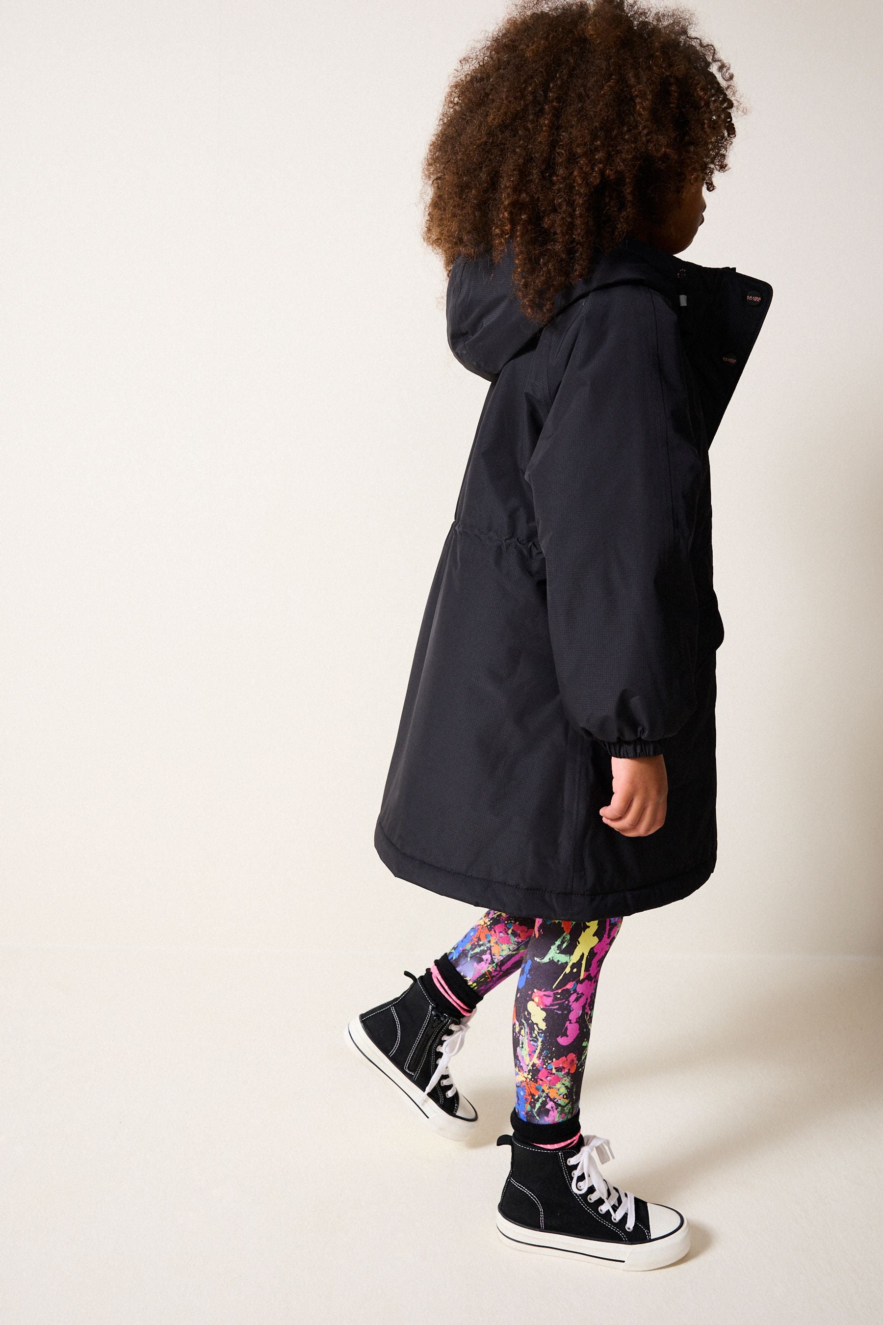 Black Waterproof Coat (3-16yrs)