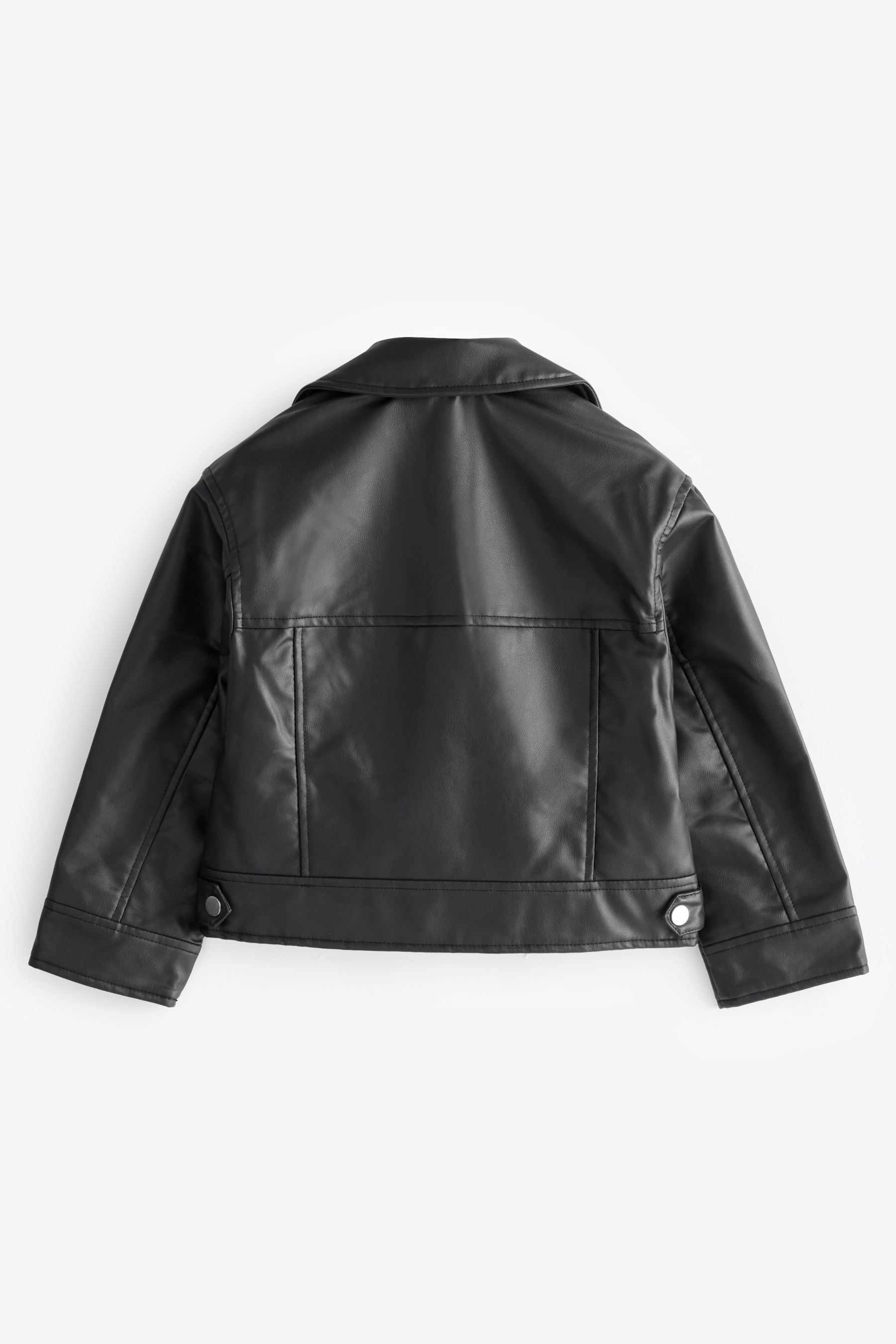 Black PU Biker Jacket (3-16yrs)