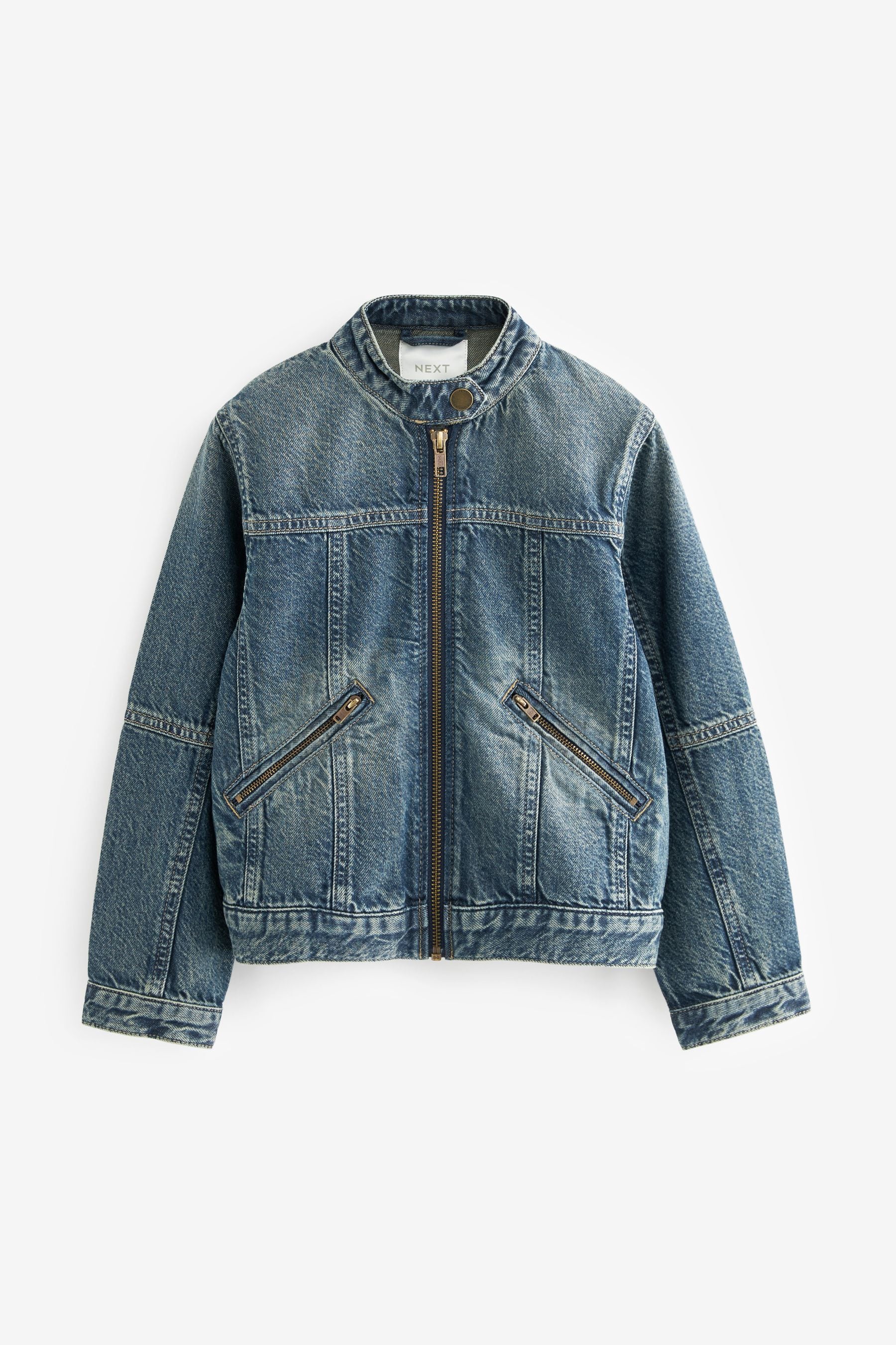 Blue Denim Motorcross 100% Cotton Jacket (3-16yrs)