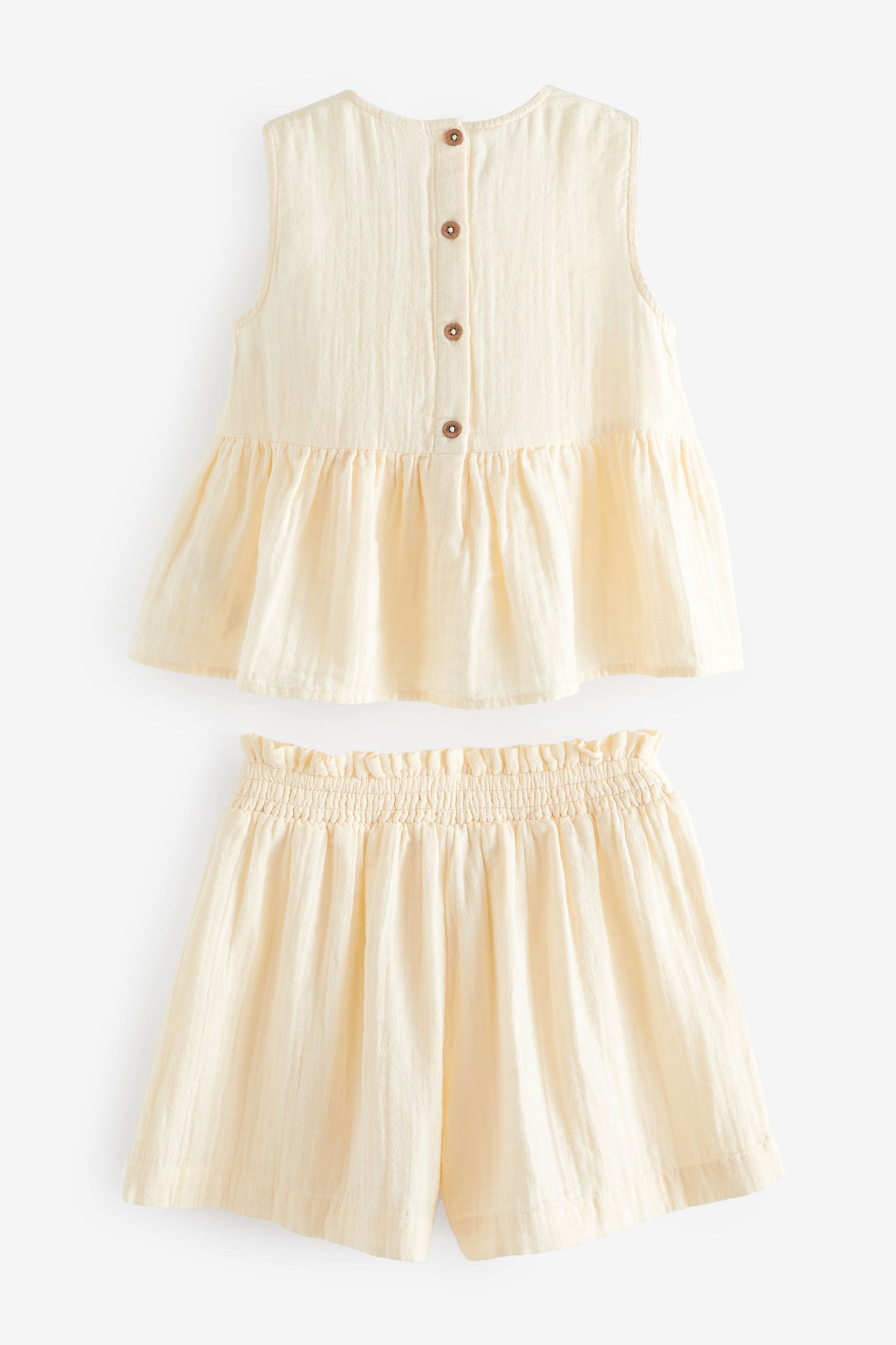 Cream Macramé Detail Co-ord Set (3-16yrs)