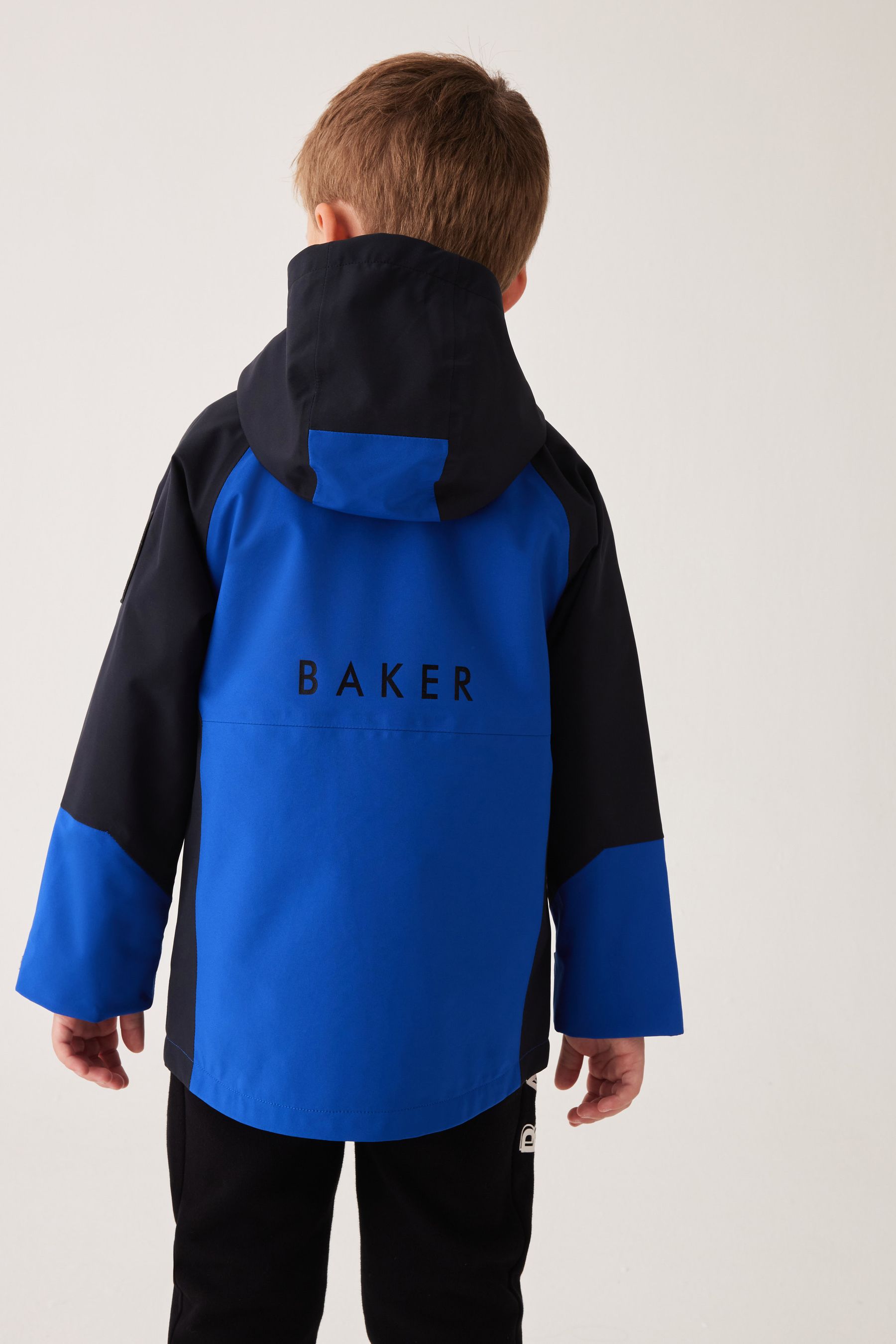 Baker by Ted Baker Shower Resistant Colourblock Rain Jacket