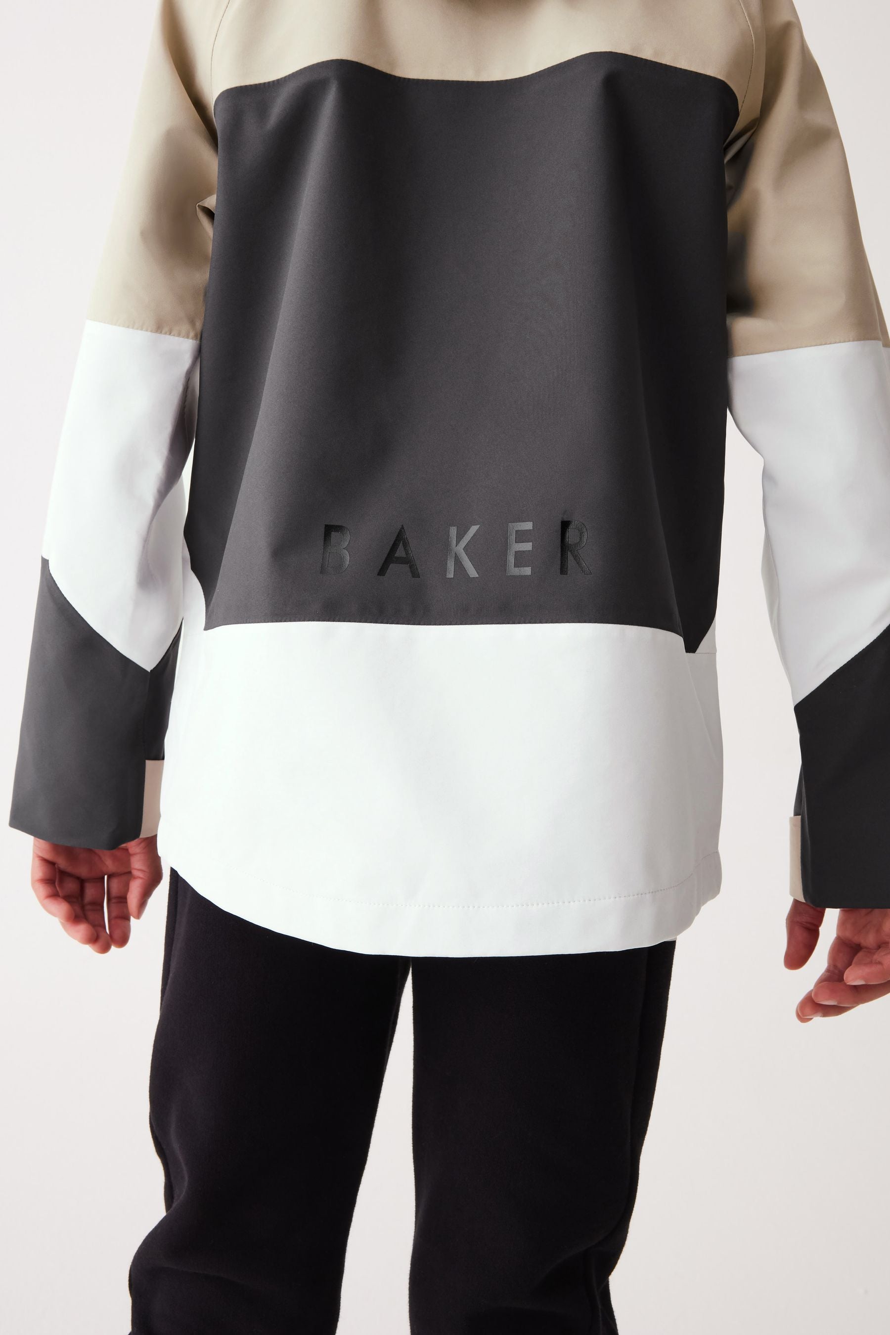 Baker by Ted Baker Shower Resistant Colourblock Rain Jacket