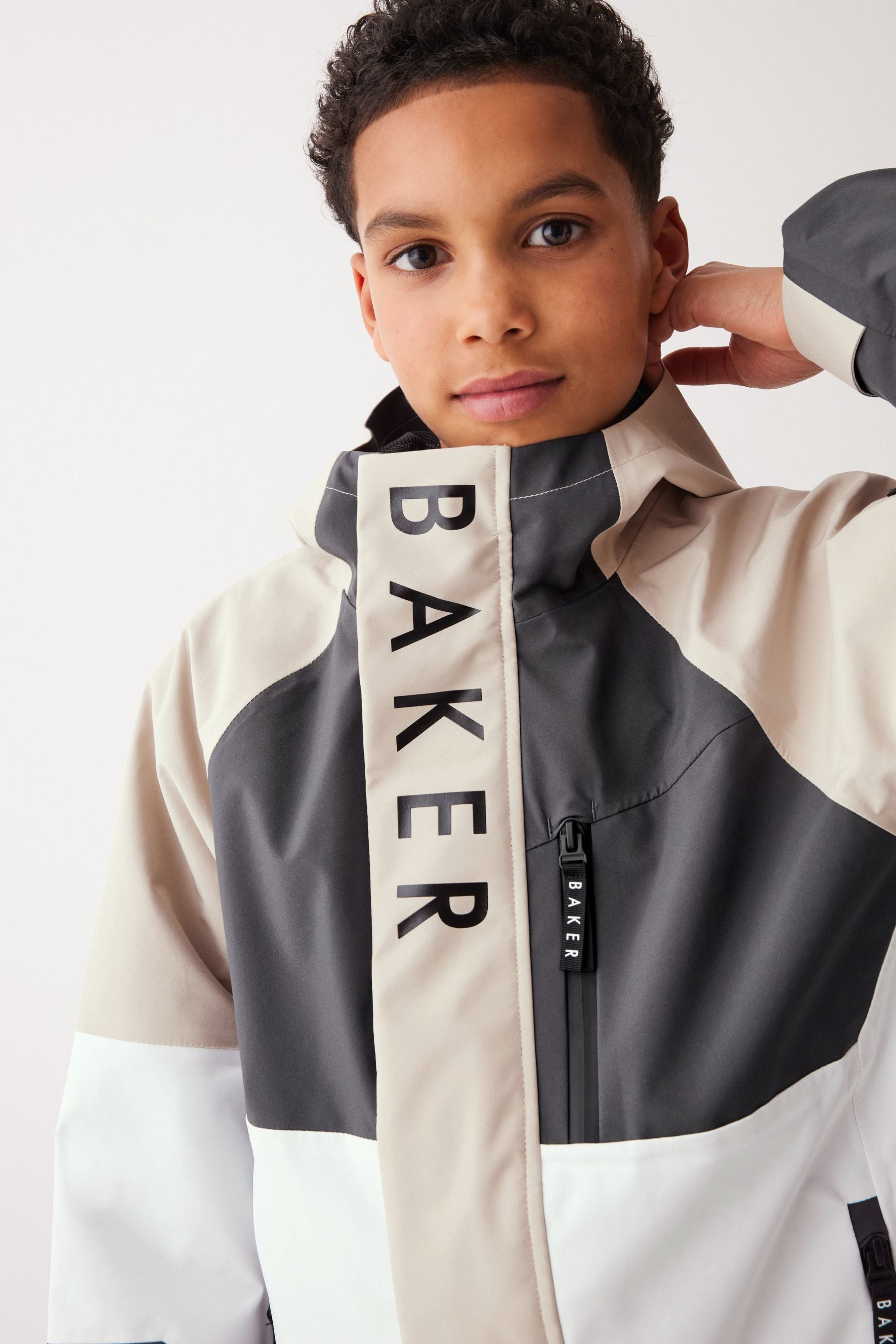 Baker by Ted Baker Shower Resistant Colourblock Rain Jacket