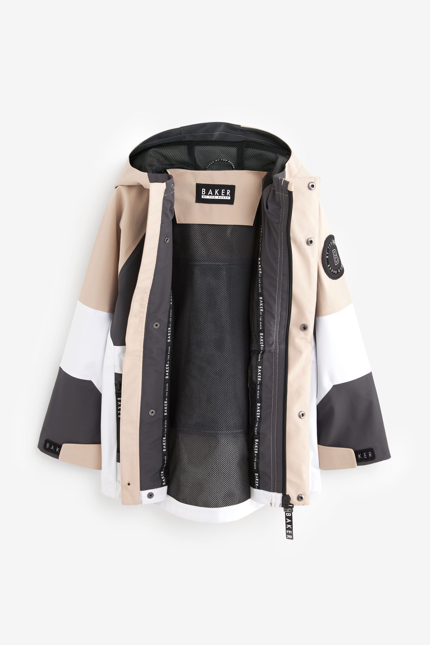 Baker by Ted Baker Shower Resistant Colourblock Rain Jacket