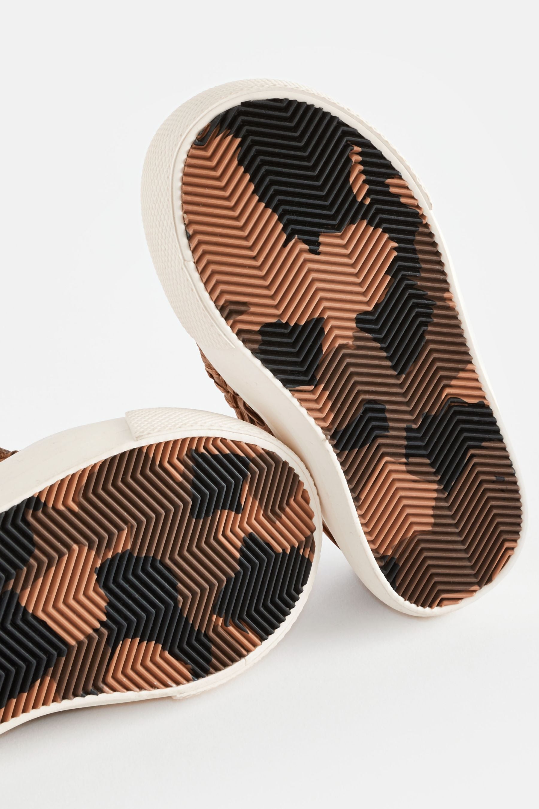 Tan Brown Woven Loafers