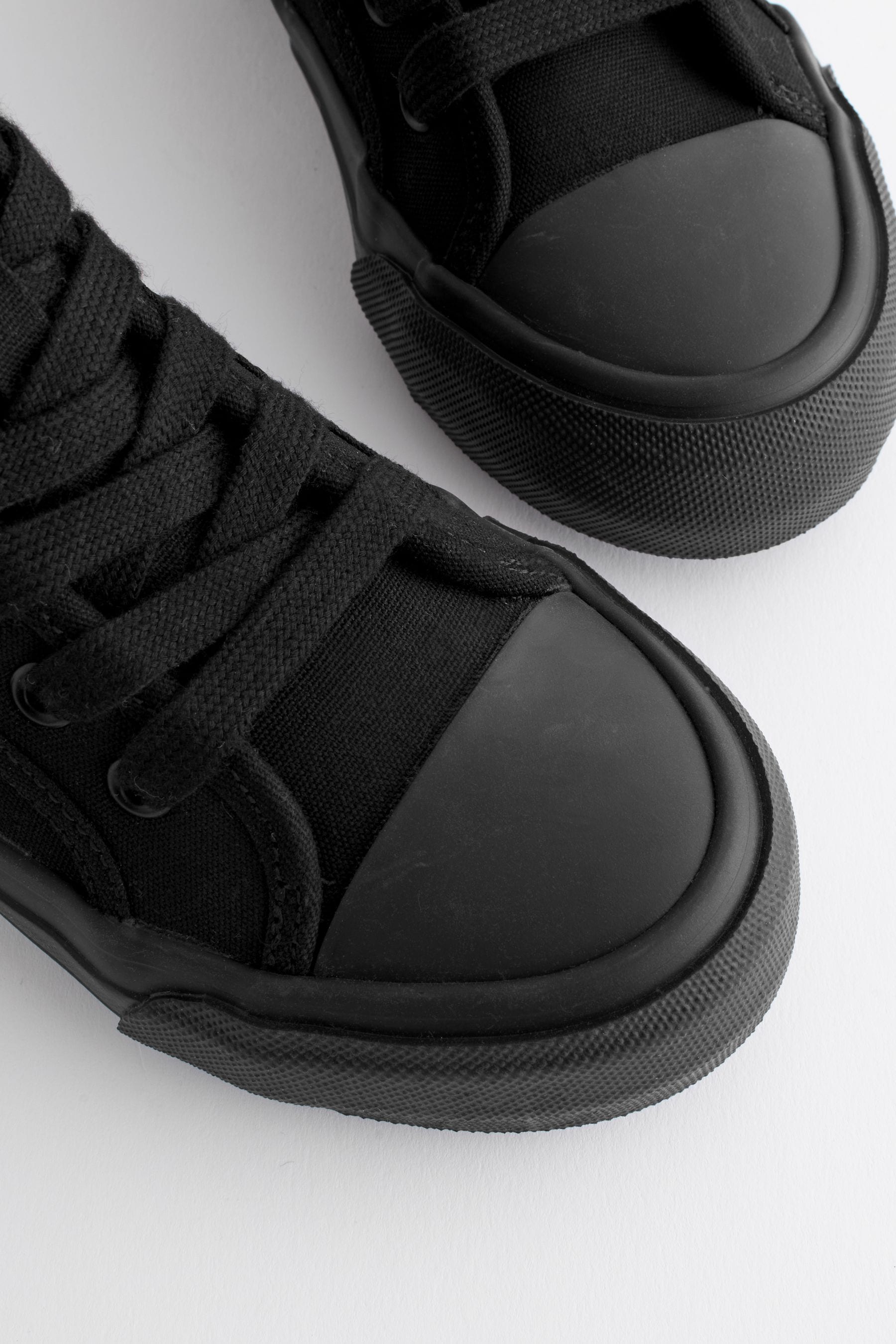 Black School Chunky High Top Trainers