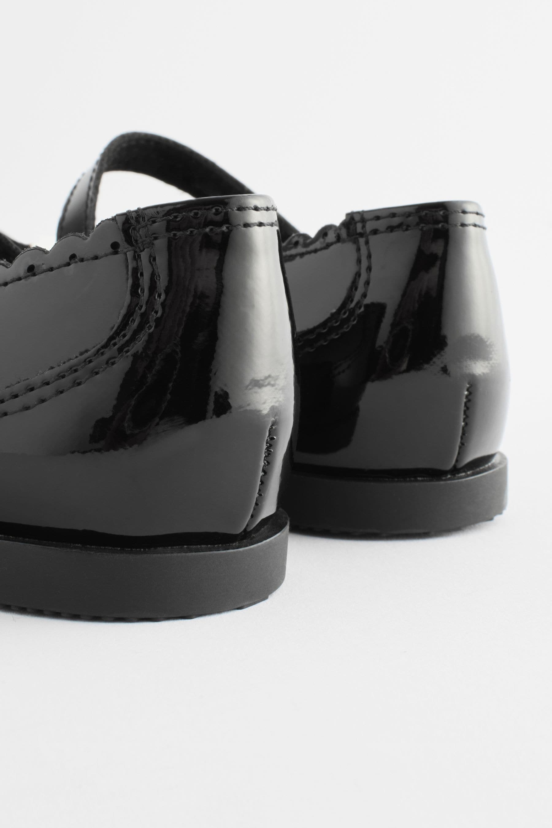 Black Patent Bow Mary Jane School Shoes