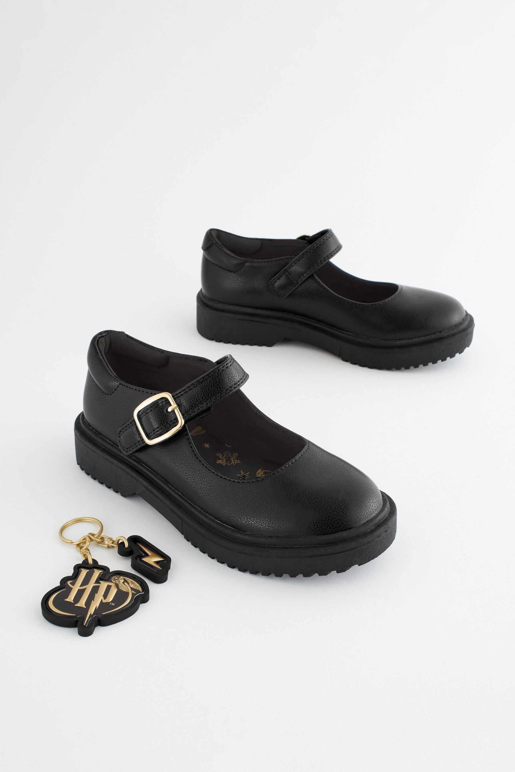 Black Harry Potter Chunky Mary Jane School Shoes