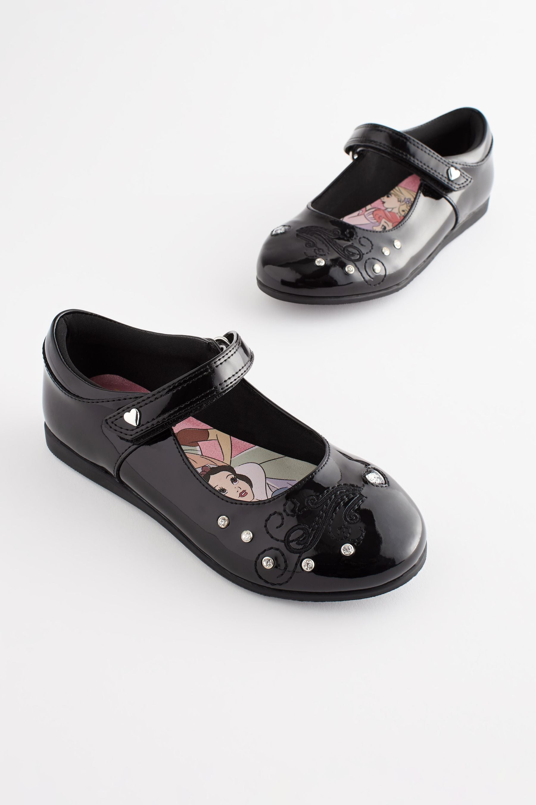 Black Patent Disney Princess Mary Jane School Shoes