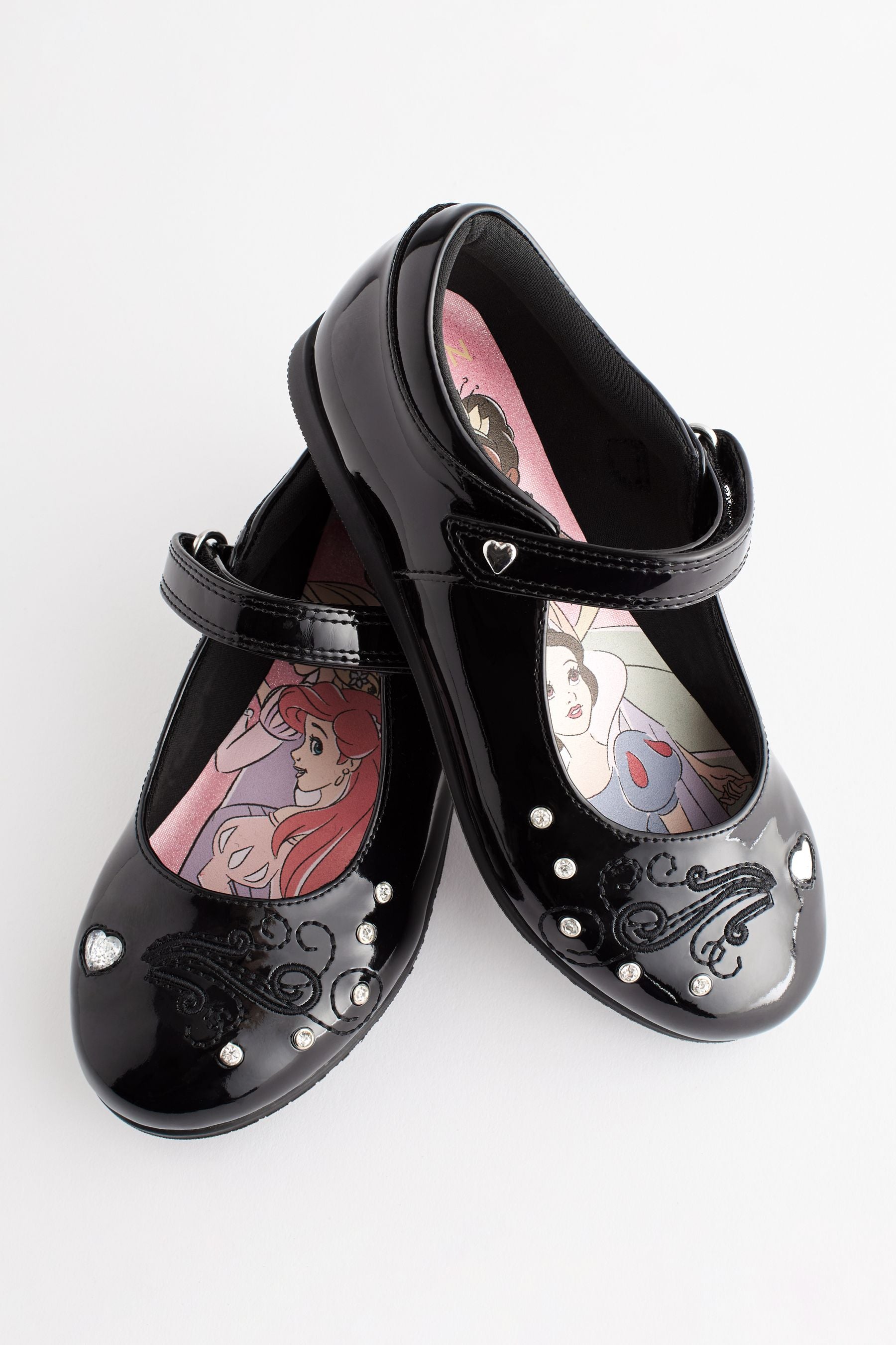 Black Patent Disney Princess Mary Jane School Shoes