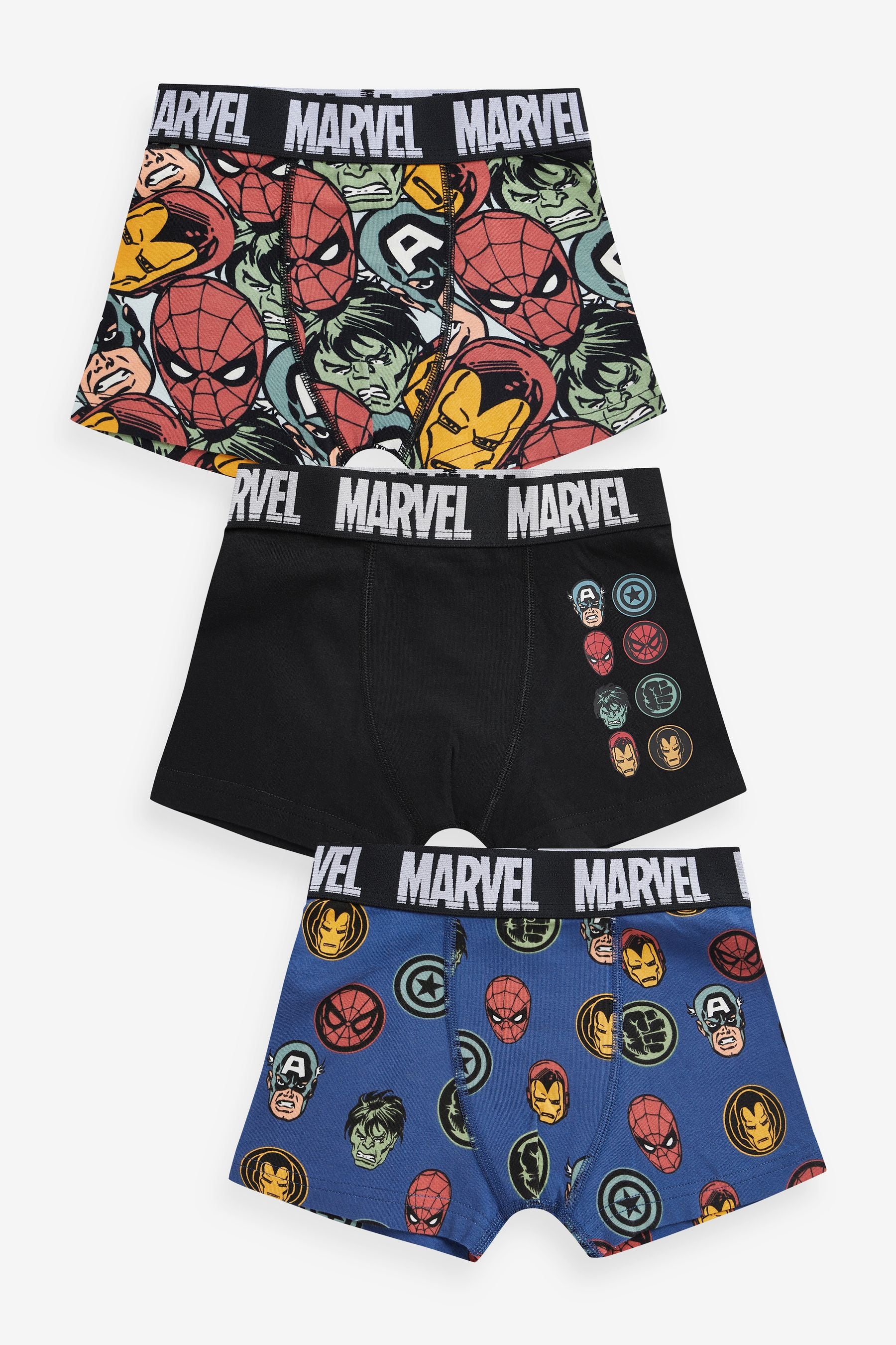 Marvel Dark License Trunks 3 Pack (1.5-14yrs)