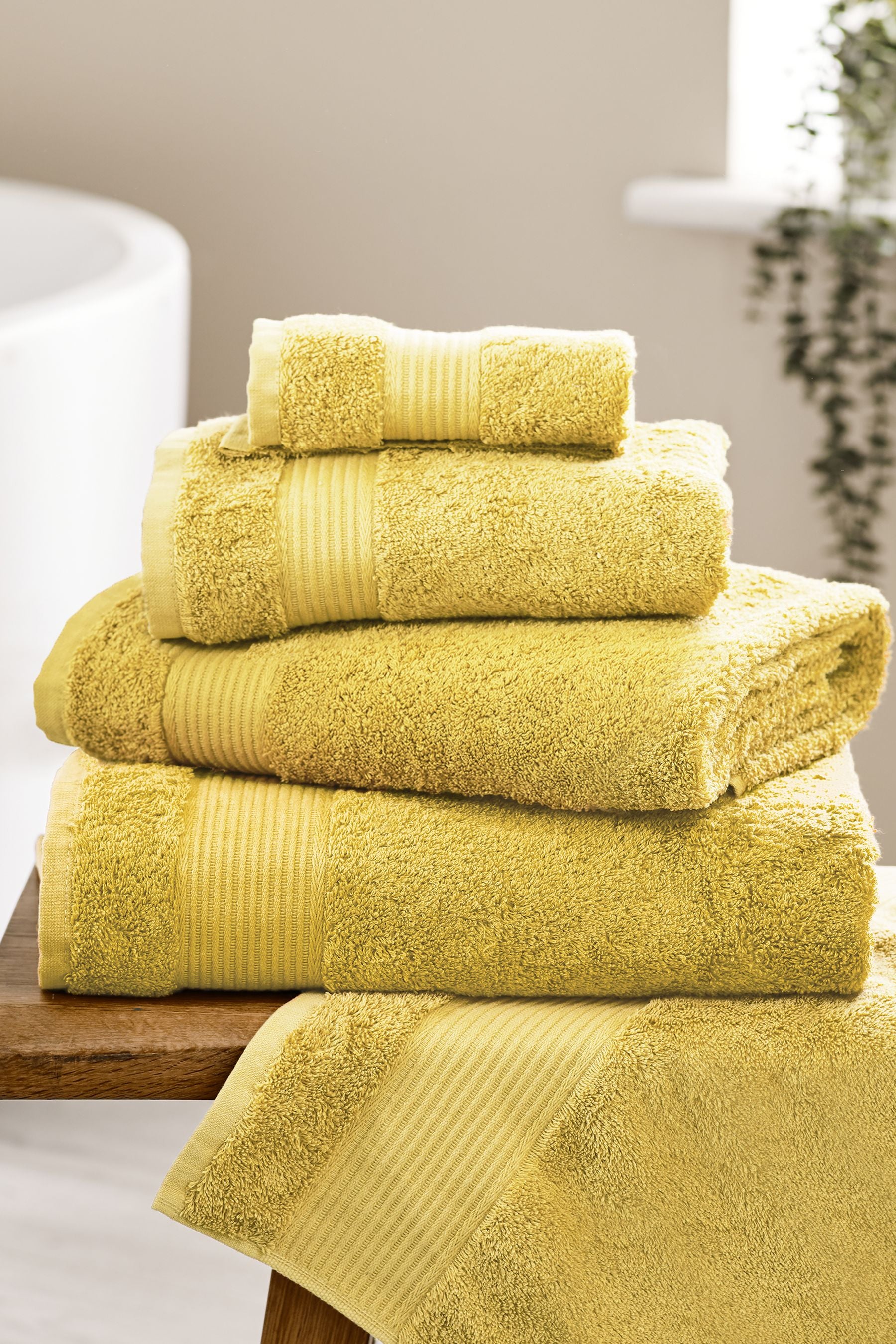 Yellow Bright Egyptian 100% Cotton Towels