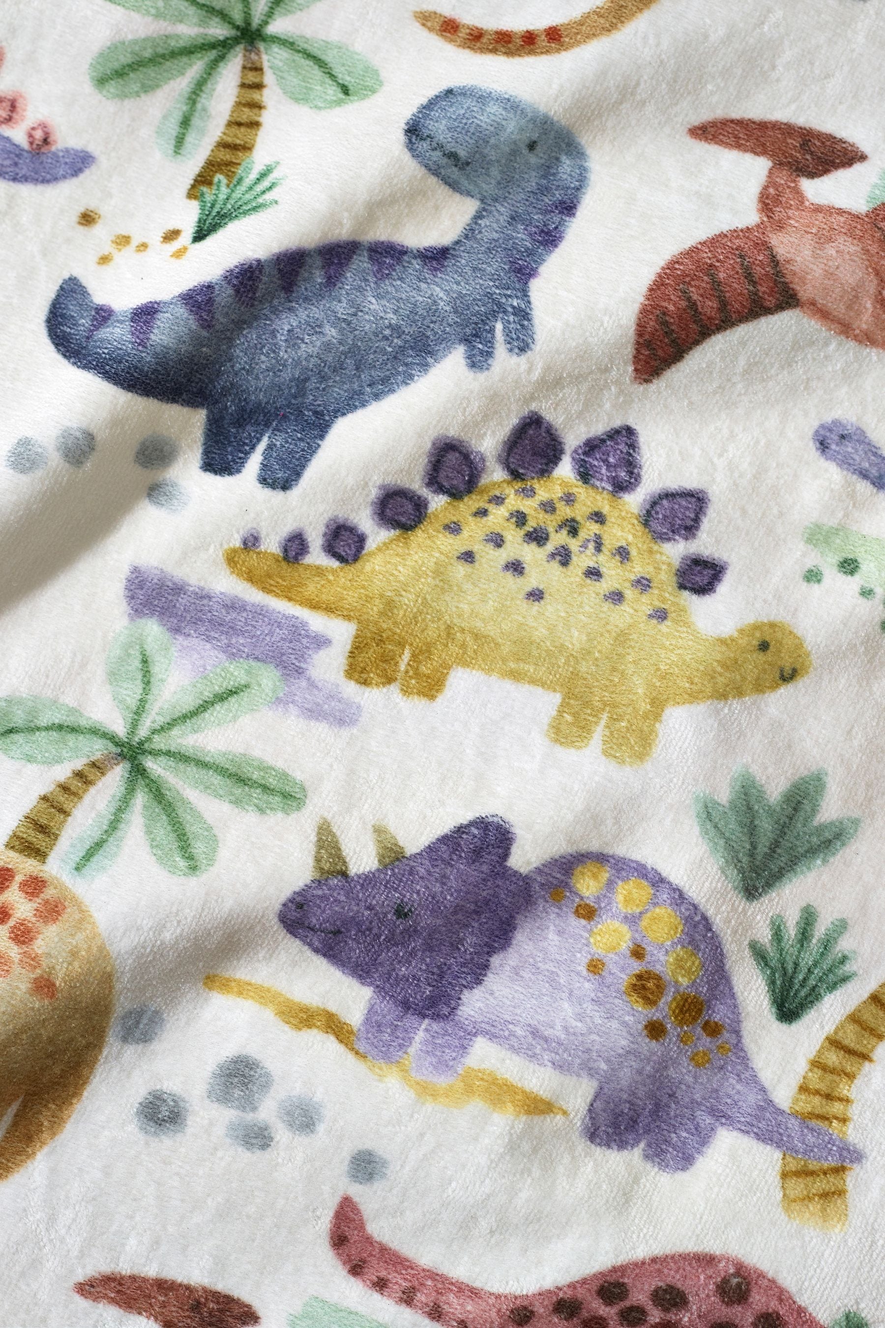 Multi Dinosaur Childrens 100% Cotton Towel